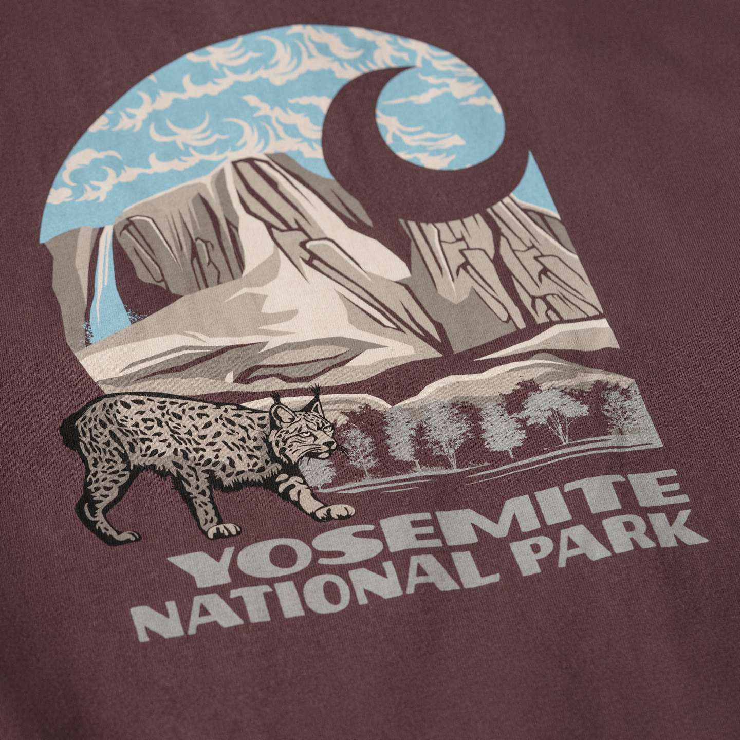 Мужская футболка Carhartt Loose Fit Heavyweight Long-Sleeve Yosemite National Park Graphic, цвет: Тёмный сепия — фото 2