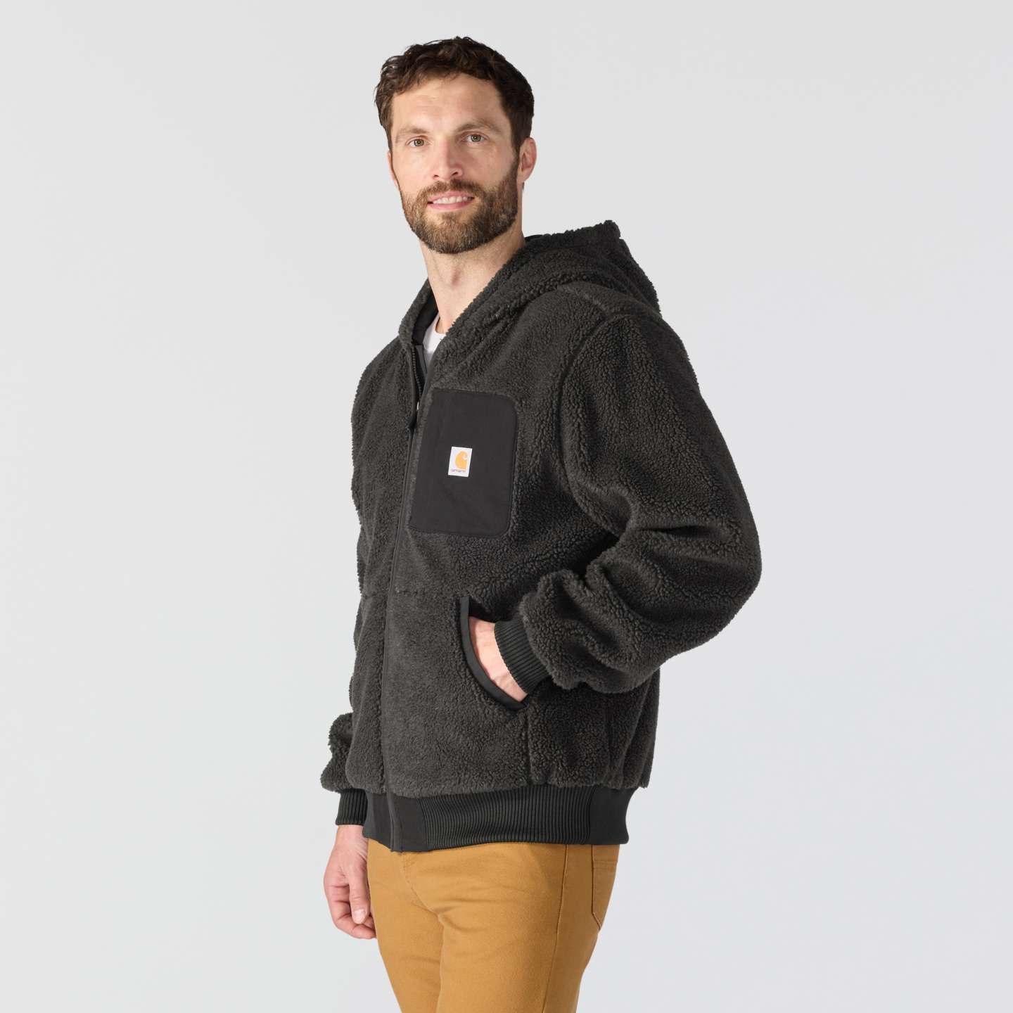 Мужская куртка Carhartt Fairbanks Active Jac, цвет: Чёрный — фото 3