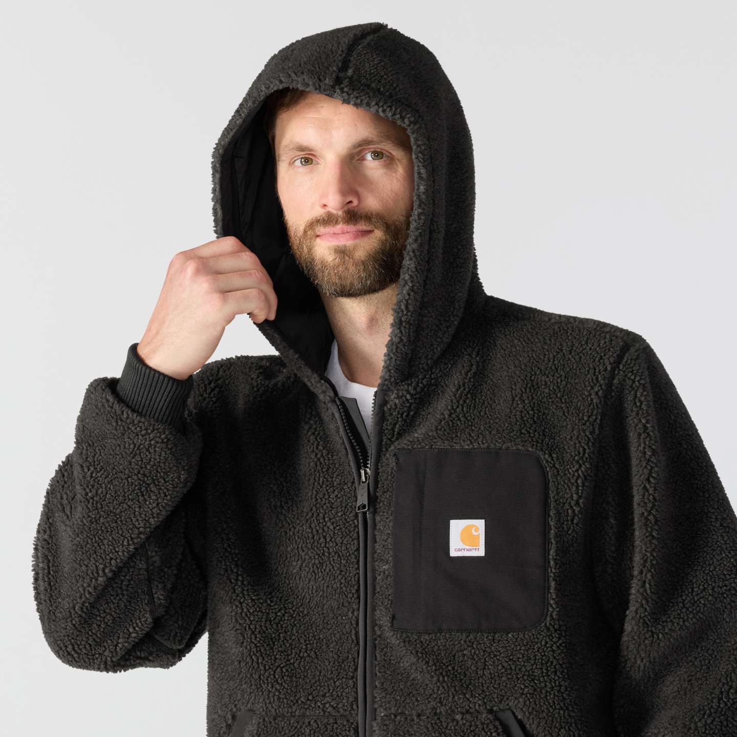 Мужская куртка Carhartt Fairbanks Active Jac, цвет: Чёрный — фото 4