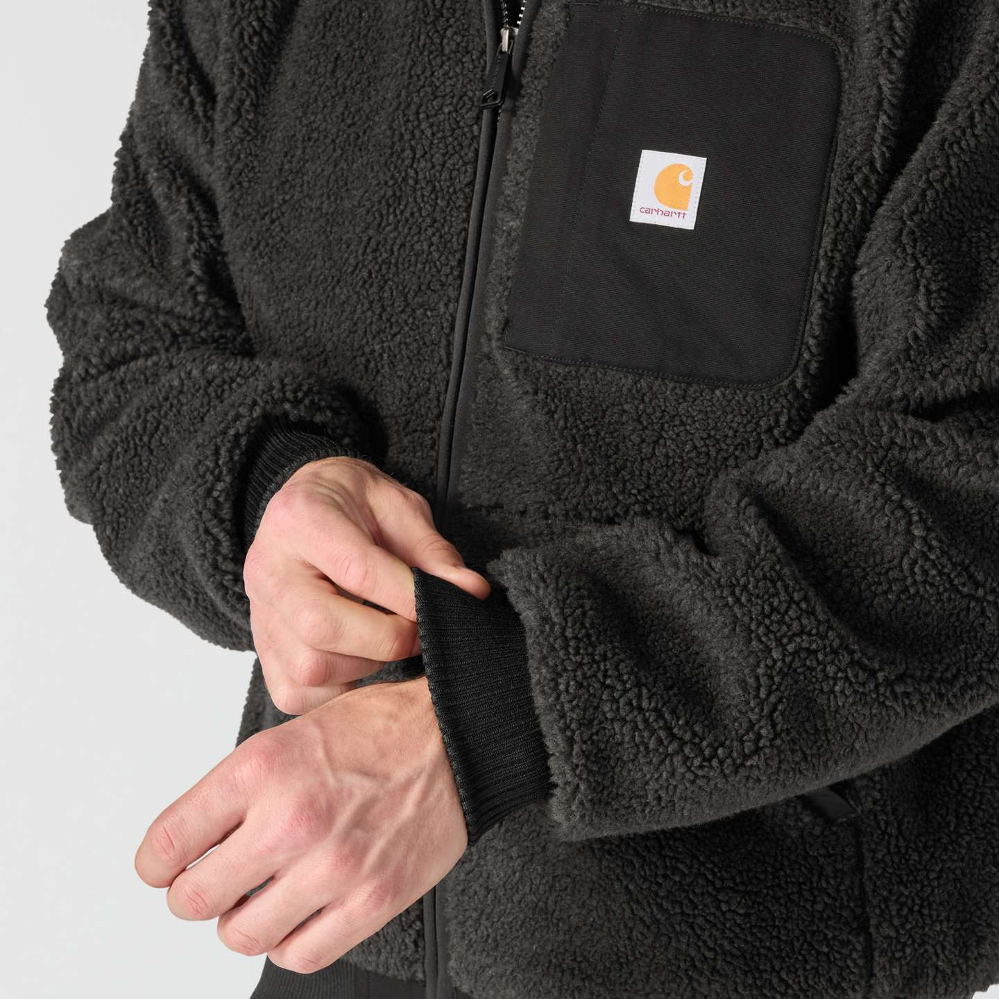 Мужская куртка Carhartt Fairbanks Active Jac, цвет: Чёрный — фото 7