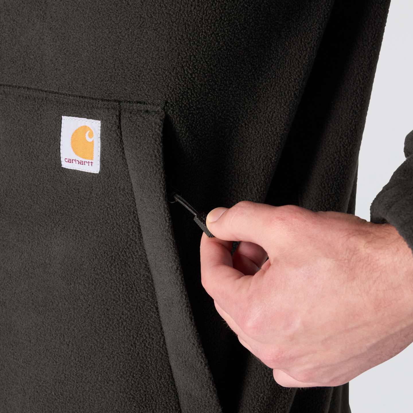 Мужская куртка Carhartt Elkhart, цвет: Чёрный — фото 6