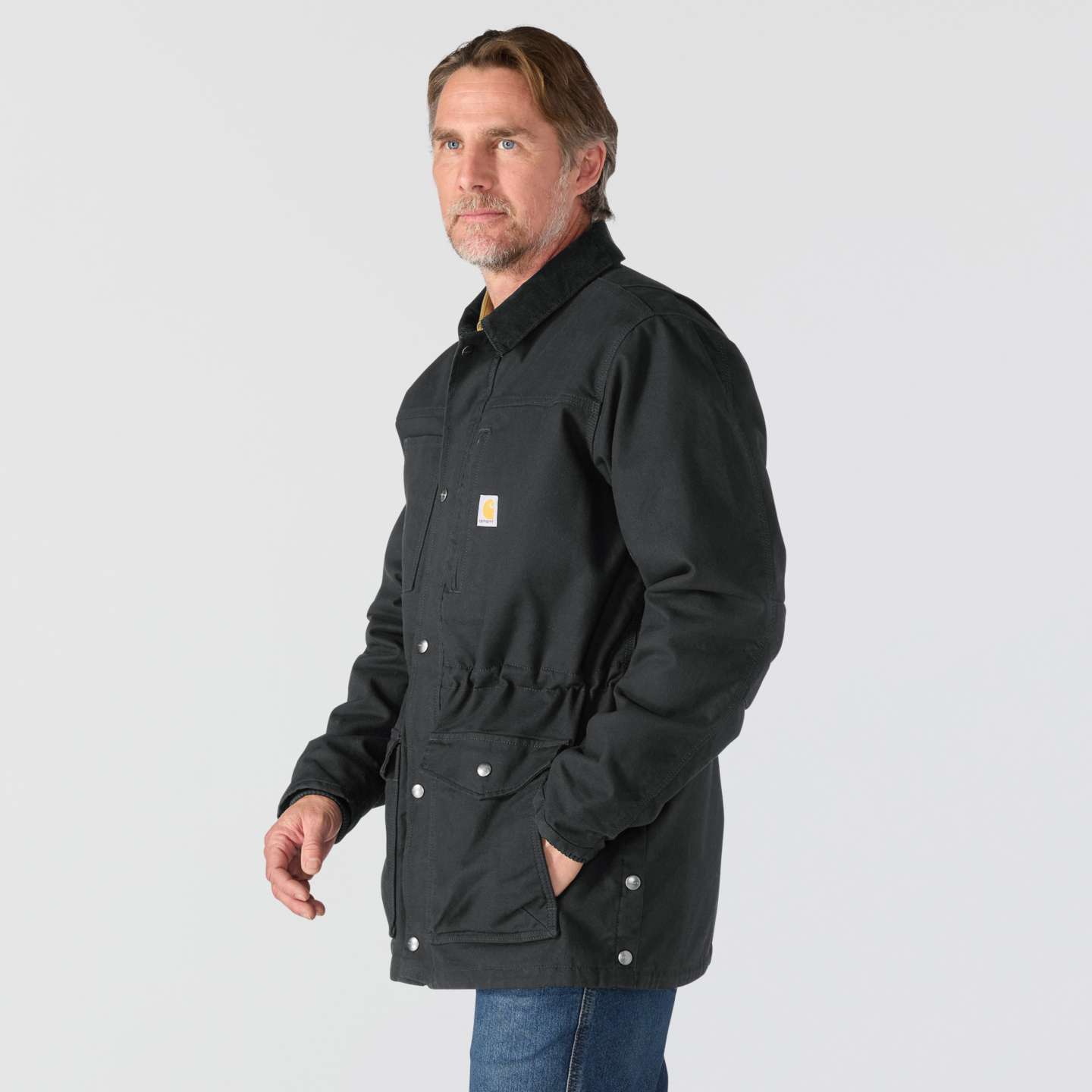 Мужское пальто Carhartt Montana Rugged Flex® Duck Ranch, цвет: Чёрный — фото 3