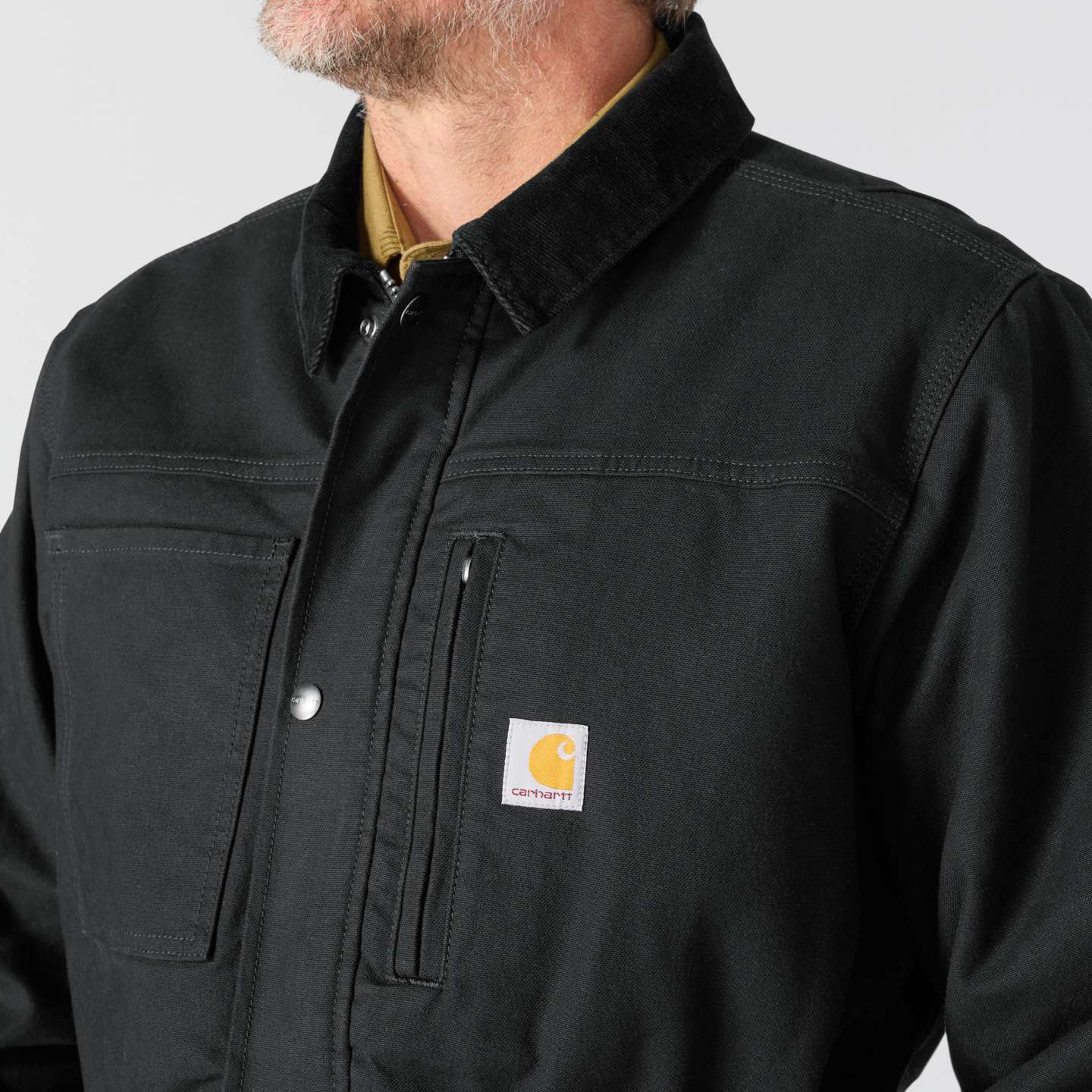 Мужское пальто Carhartt Montana Rugged Flex® Duck Ranch, цвет: Чёрный — фото 5
