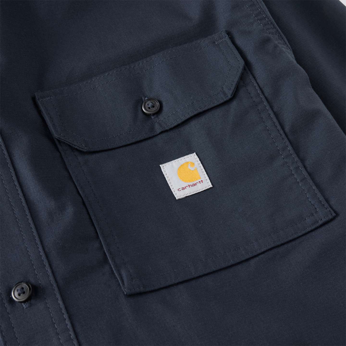Мужская рубашка Carhartt Glenwood Relaxed LS, цвет: Тёмно-синий — фото 8