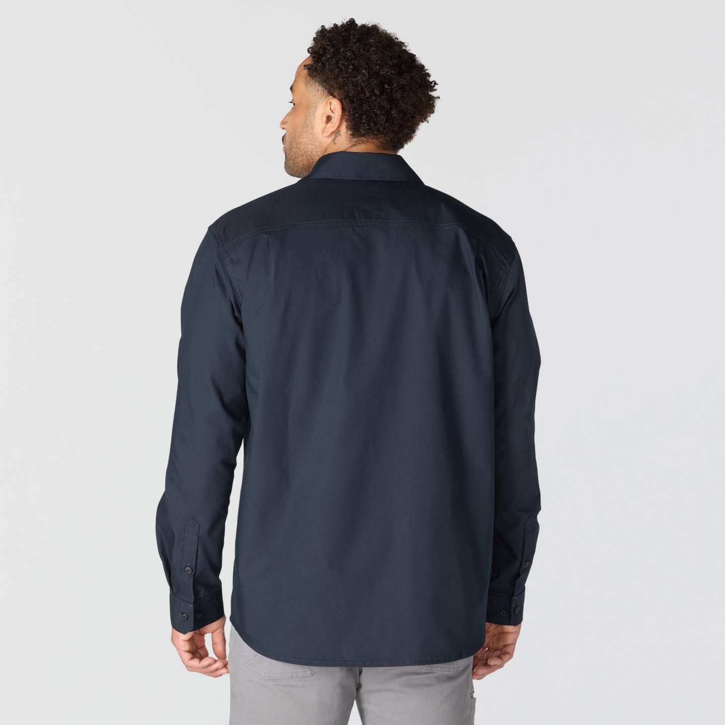 Мужская рубашка Carhartt Glenwood Relaxed LS, цвет: Тёмно-синий — фото 5