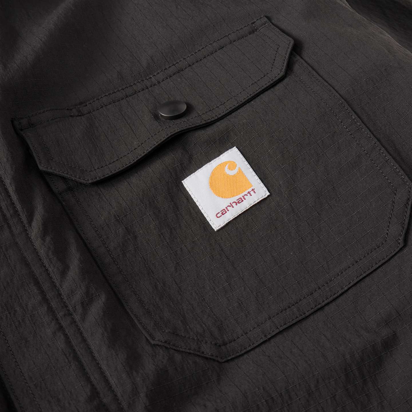Мужская рубашка Carhartt Force Shirt Jac, цвет: Чёрный — фото 10