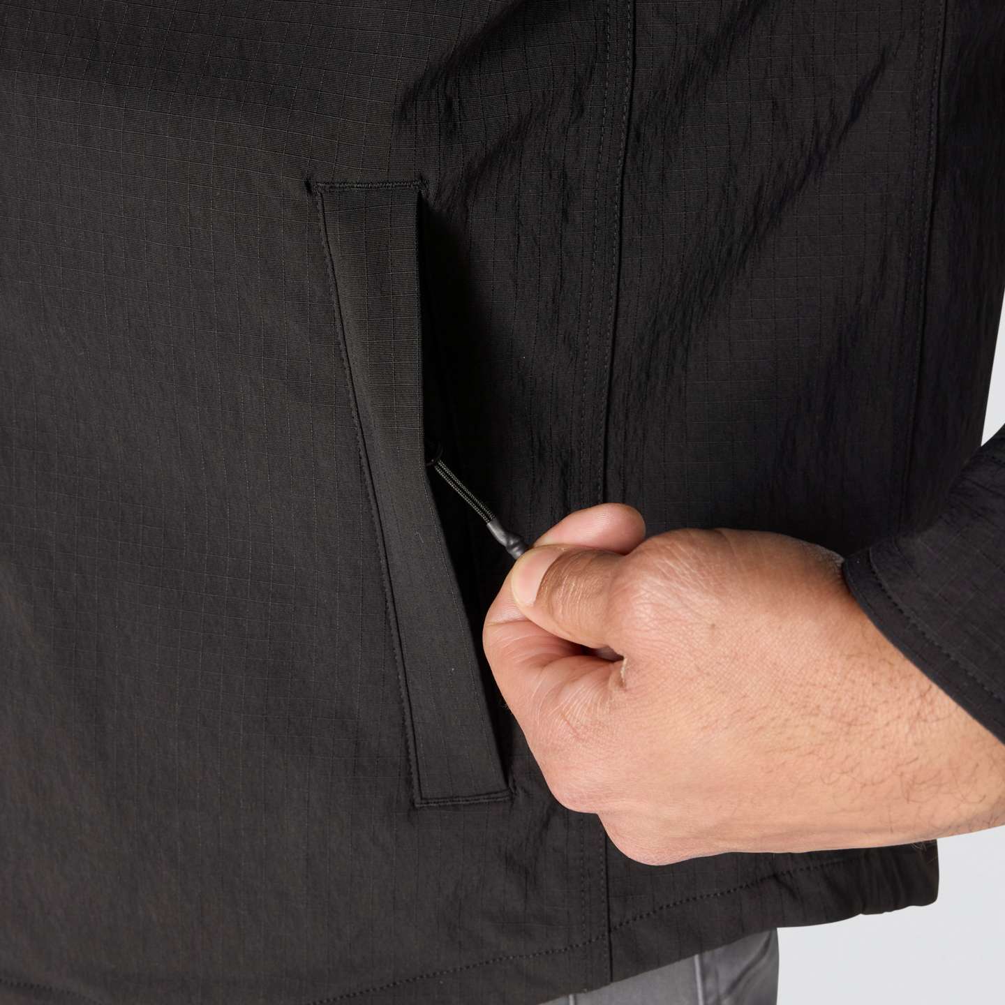 Мужская рубашка Carhartt Force Shirt Jac, цвет: Чёрный — фото 7