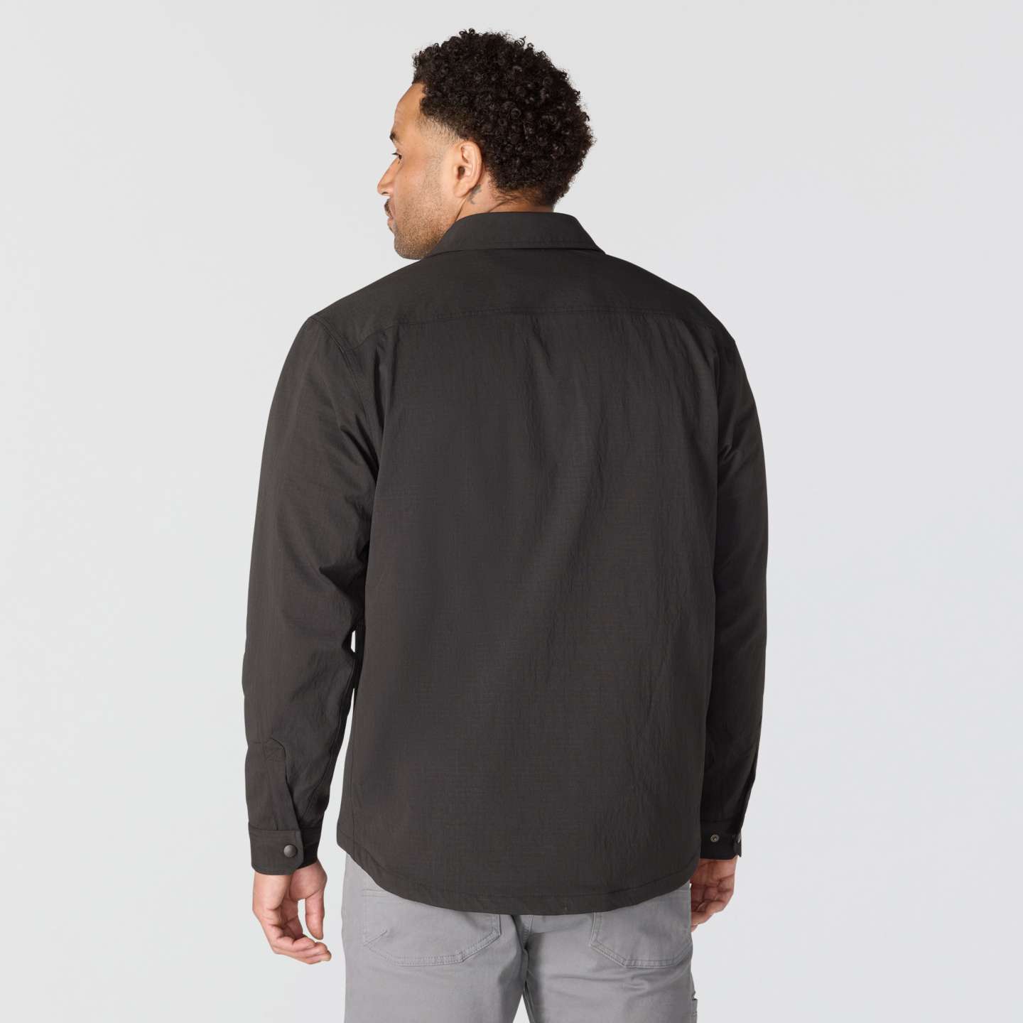 Мужская рубашка Carhartt Force Shirt Jac, цвет: Чёрный — фото 5