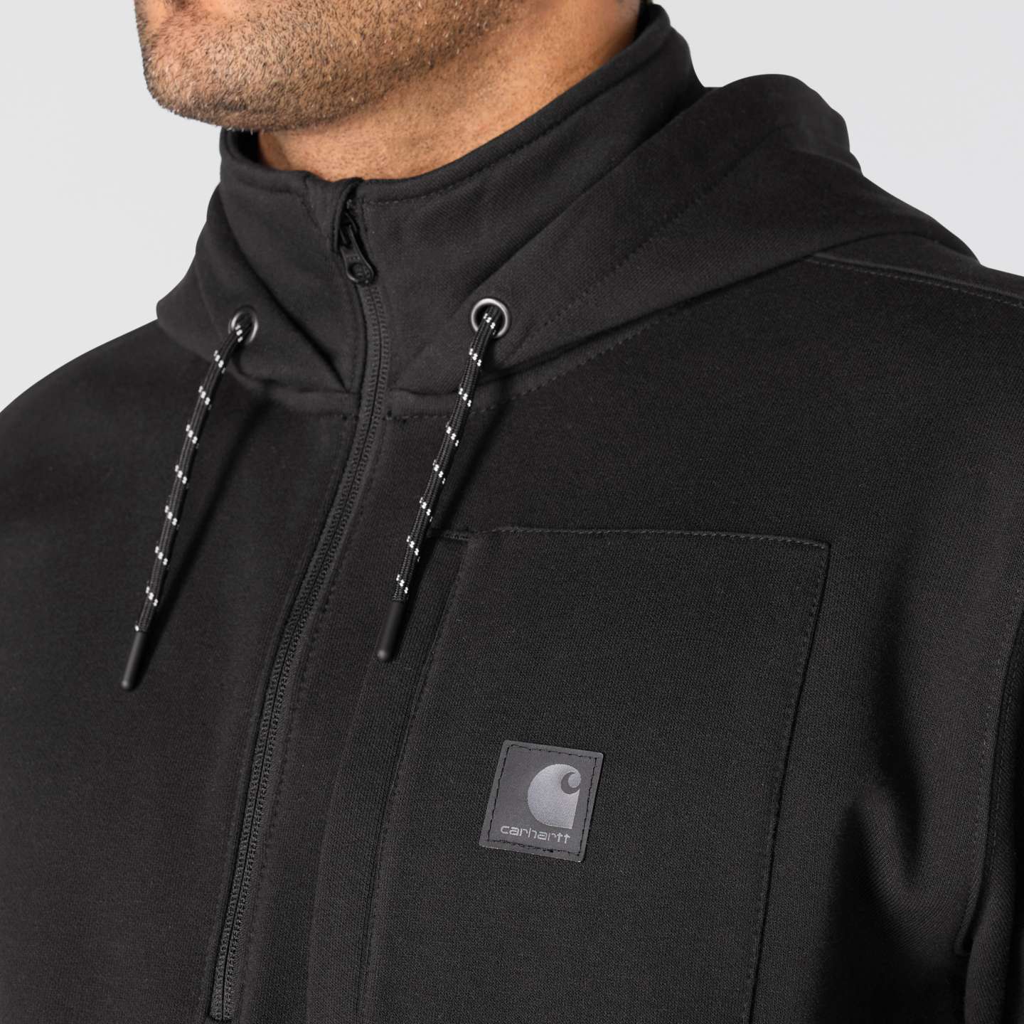Мужская толстовка Carhartt Steel Bridgeport, цвет: Чёрный — фото 3