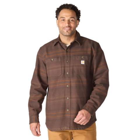 Мужская рубашка Carhartt Everett Loose LS Plaid, цвет: Dark Clove