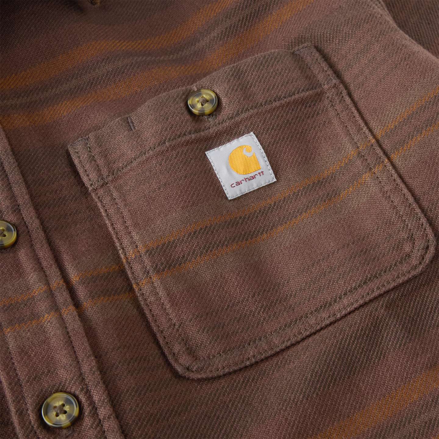 Мужская рубашка Carhartt Everett Loose LS Plaid, цвет: Dark Clove — фото 8