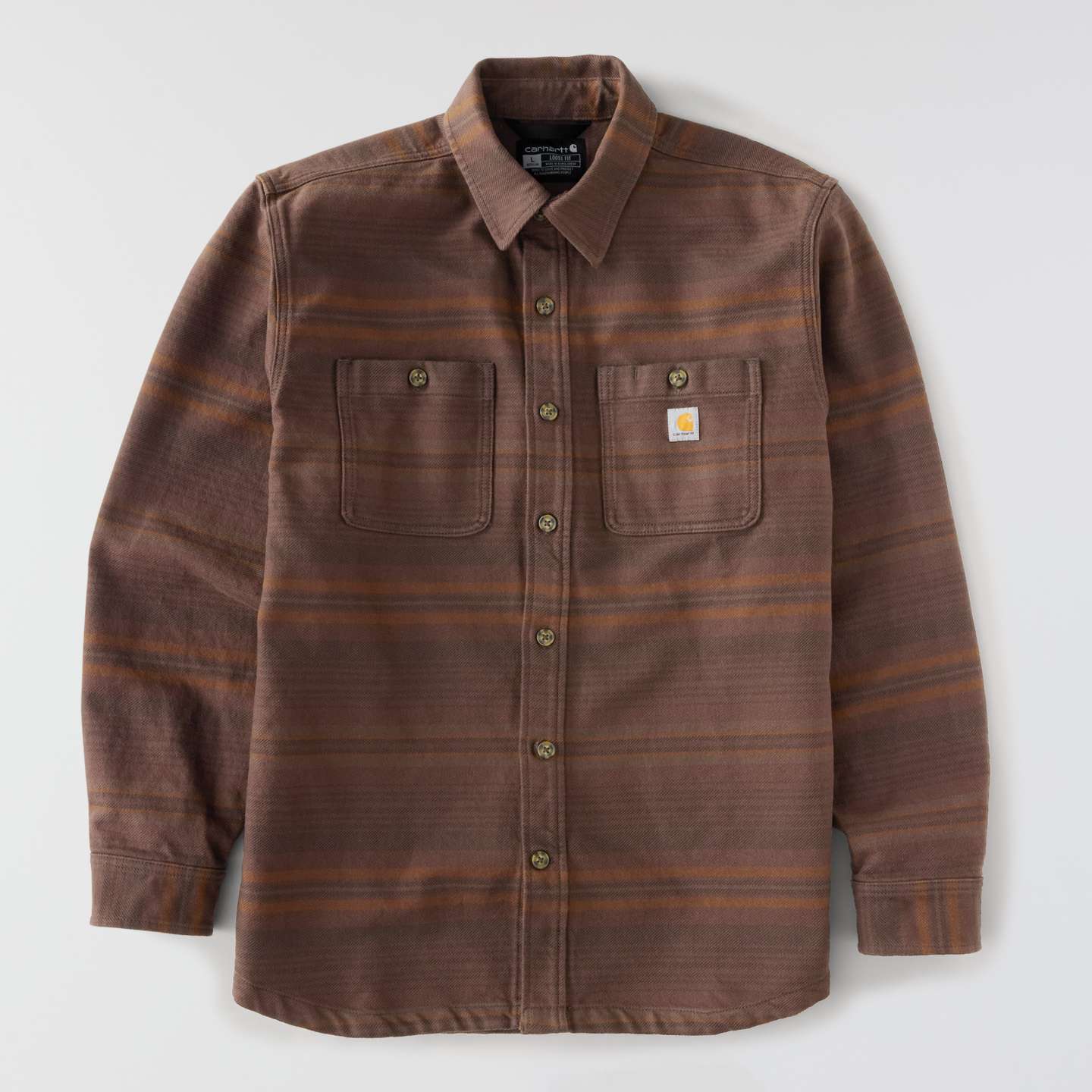 Мужская рубашка Carhartt Everett Loose LS Plaid, цвет: Dark Clove — фото 9