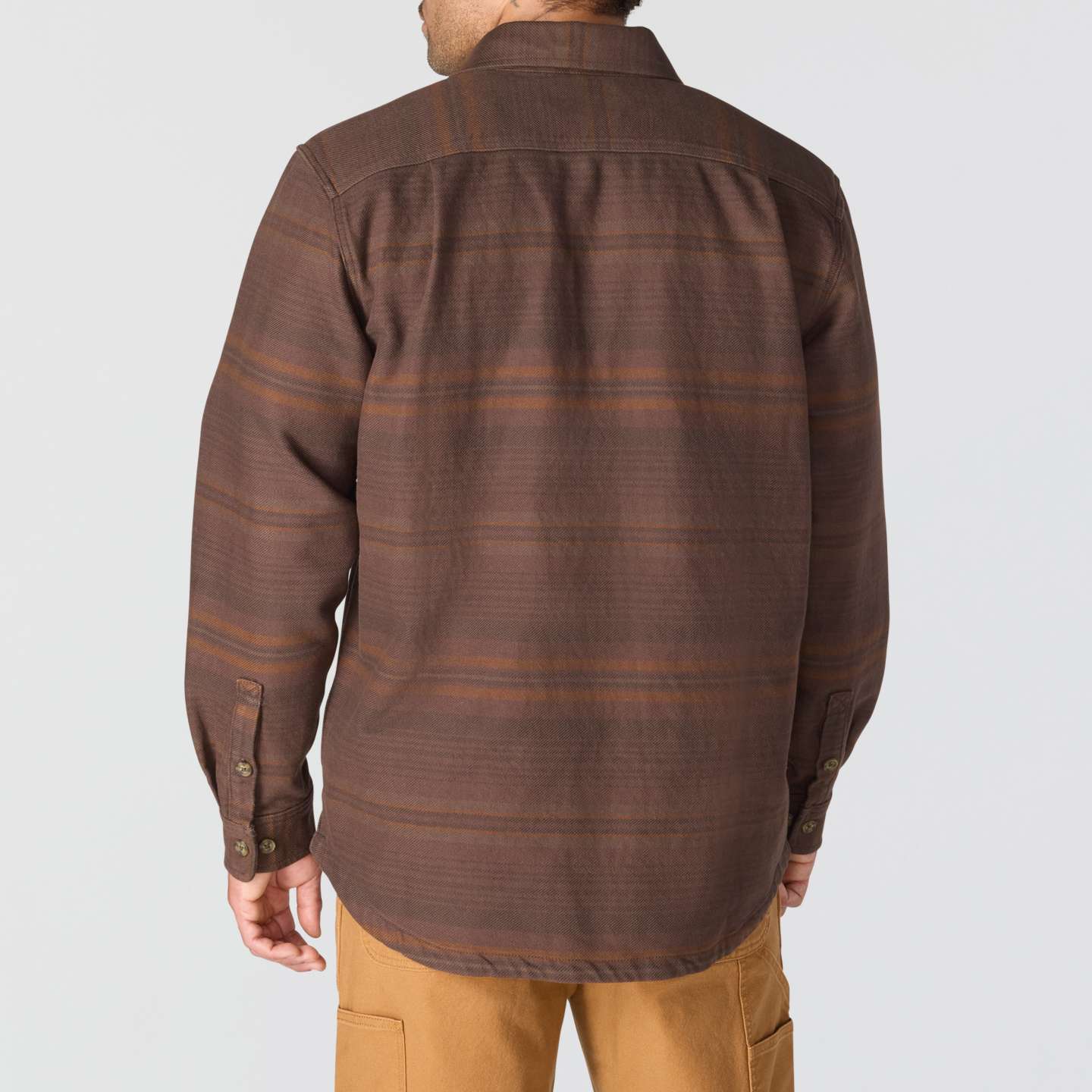 Мужская рубашка Carhartt Everett Loose LS Plaid, цвет: Dark Clove — фото 5