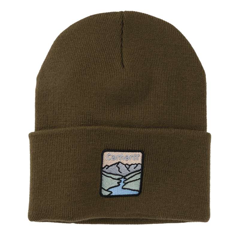 Carhartt  Burnished Logs River Cuffed Beanie