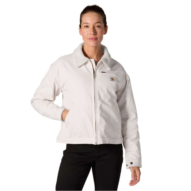 Carhartt  Natural Women's Crawford Sherpa Detroit Jacket