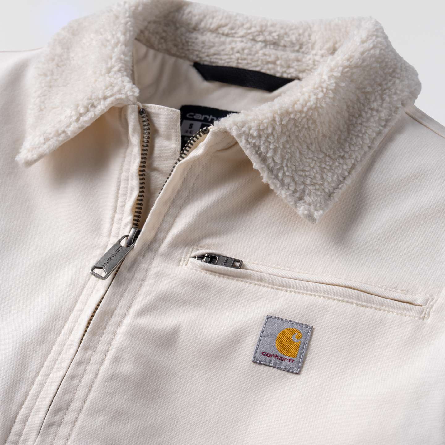 Женская куртка Carhartt Crawford Sherpa Detroit, цвет: Натуральный — фото 6
