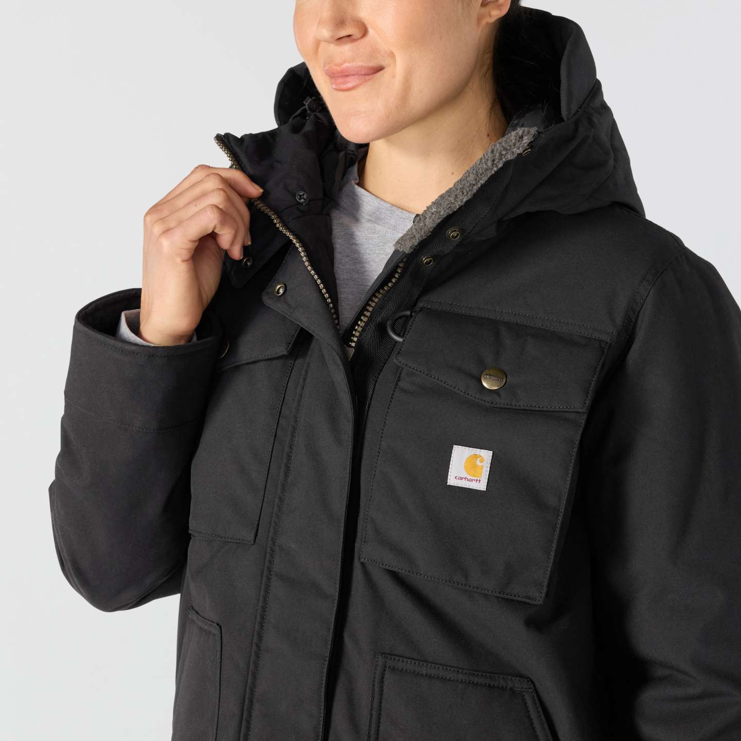 Женская куртка Carhartt Great Lands, цвет: Чёрный — фото 3