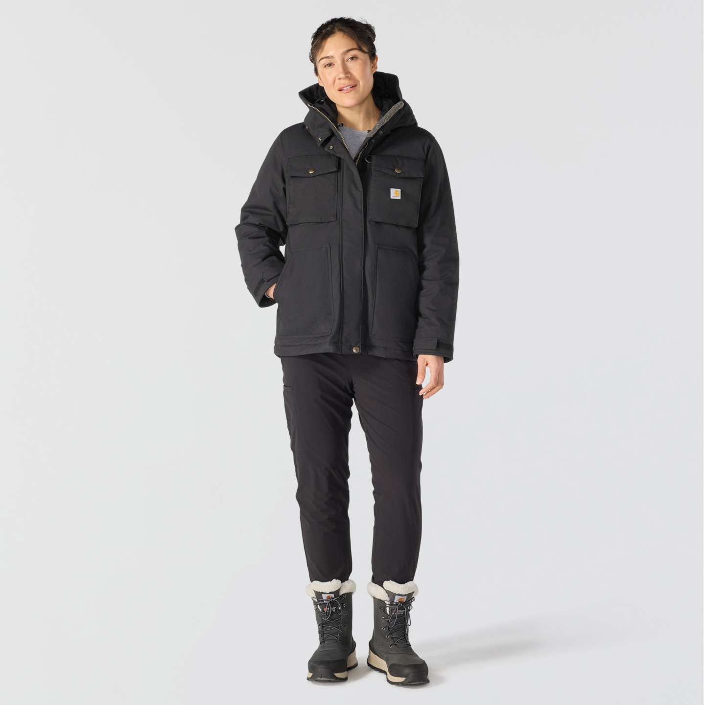 Женская куртка Carhartt Great Lands, цвет: Чёрный — фото 4