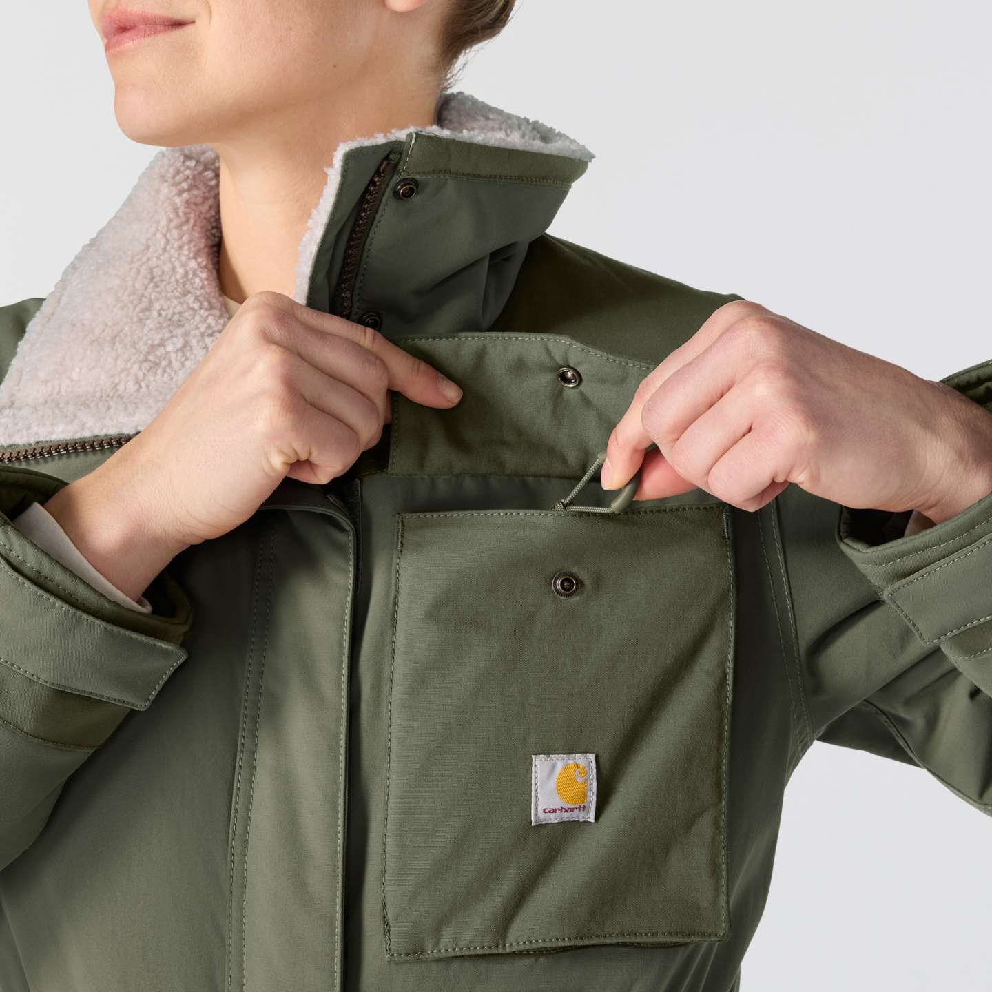 Женский комбинезон Carhartt Great Lands, цвет: Пыльный оливковый — фото 3