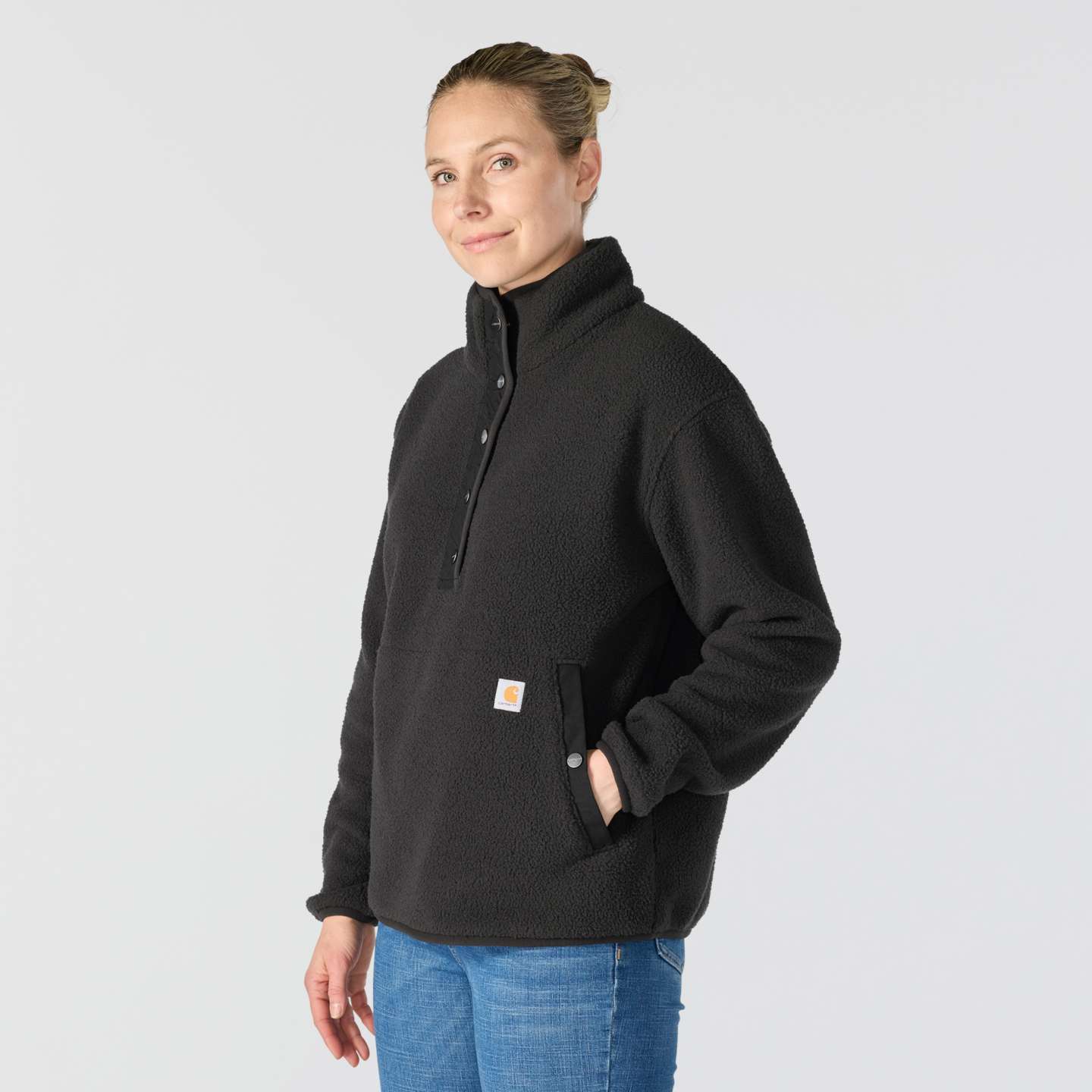 Женский свитер Carhartt Highland Pullover, цвет: Чёрный — фото 2