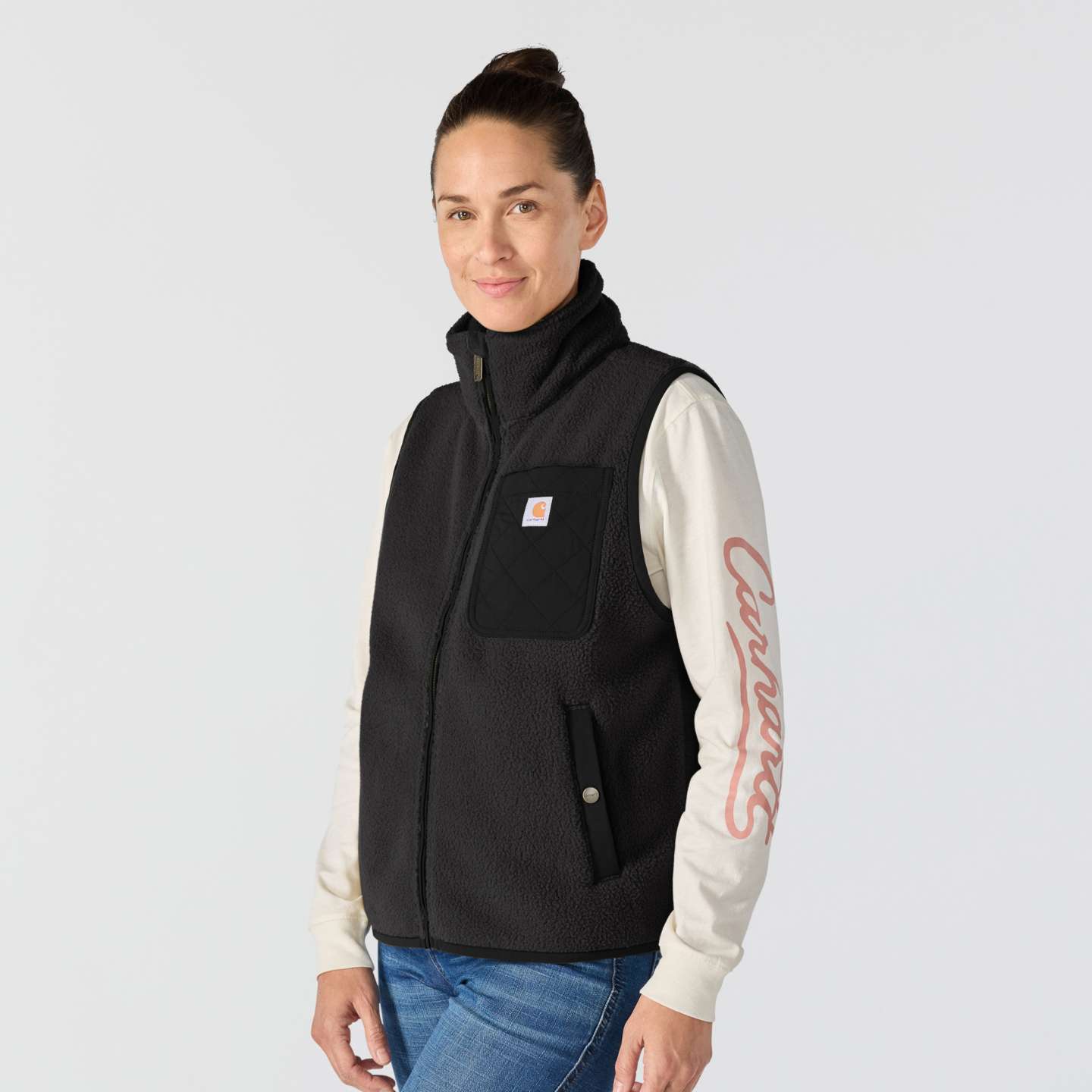 Женский жилет Carhartt Highland Vest, цвет: Чёрный — фото 3