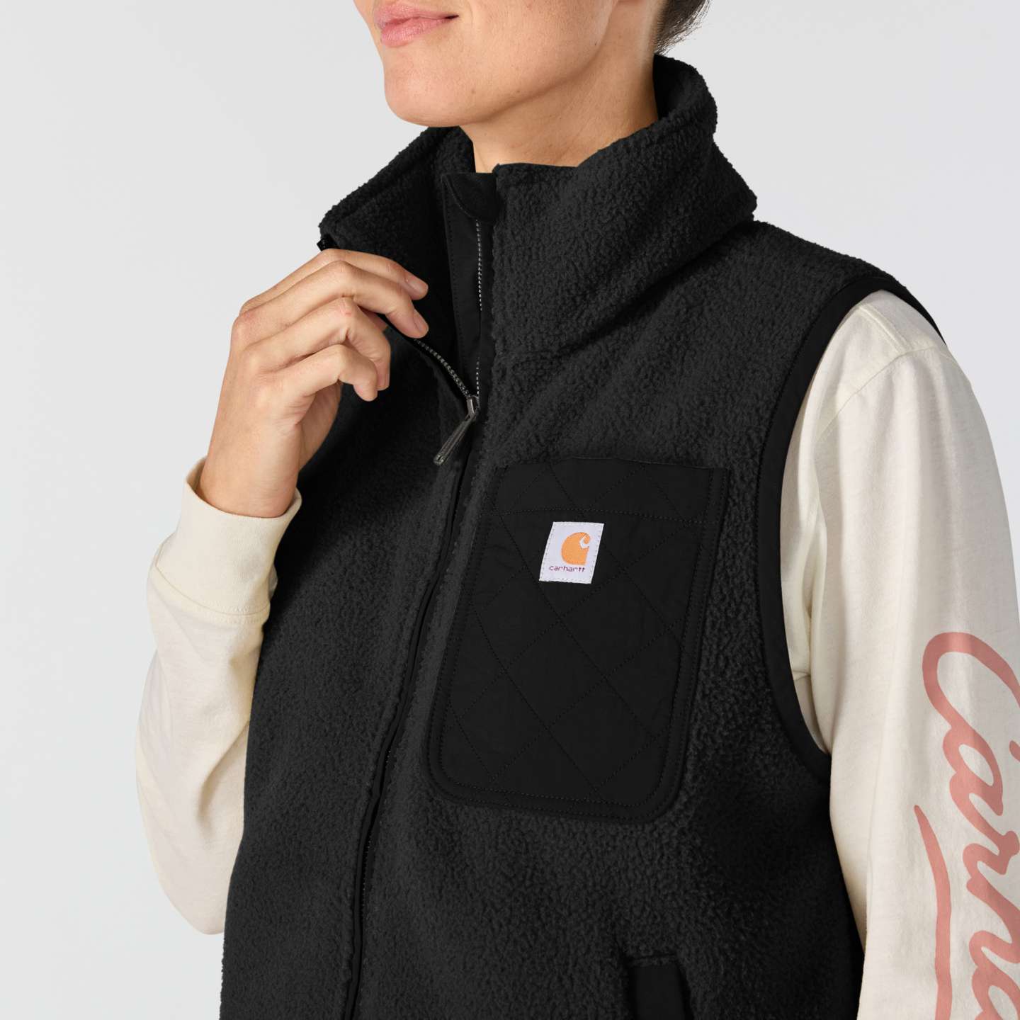 Женский жилет Carhartt Highland Vest, цвет: Чёрный — фото 4