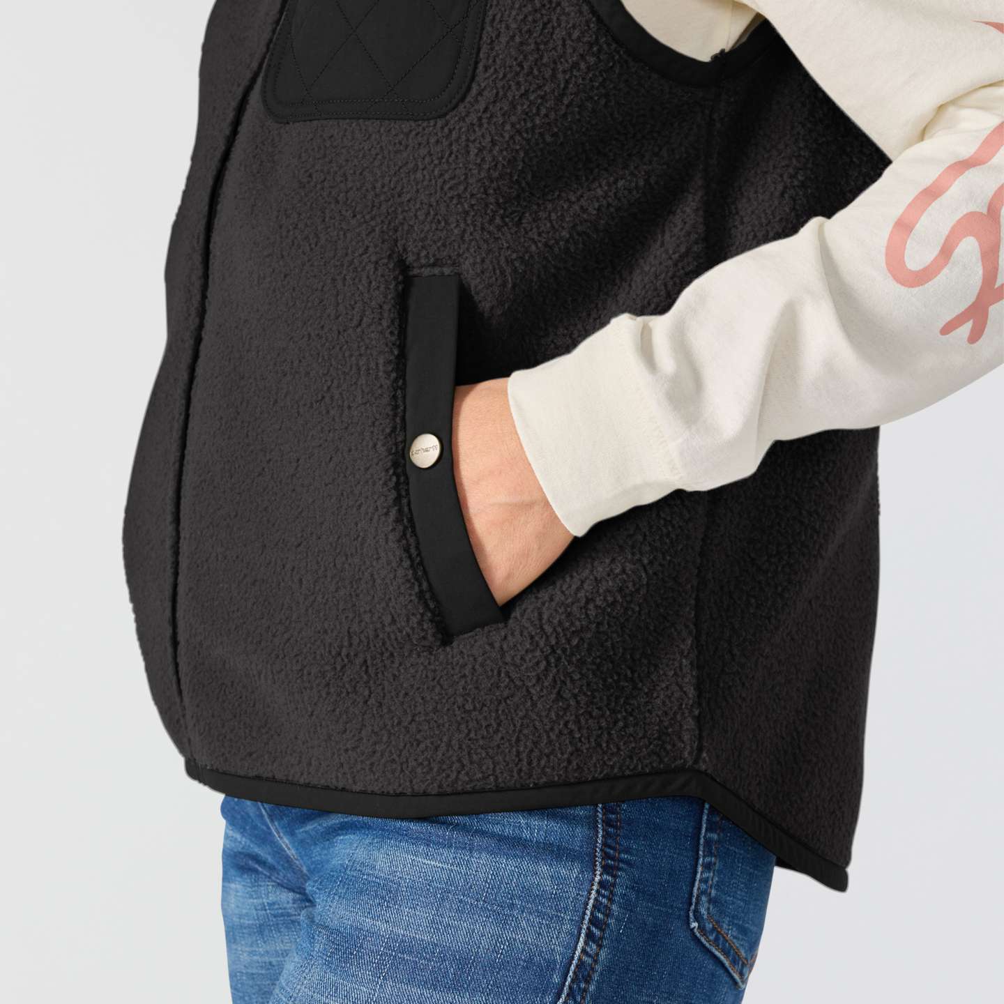 Женский жилет Carhartt Highland Vest, цвет: Чёрный — фото 6