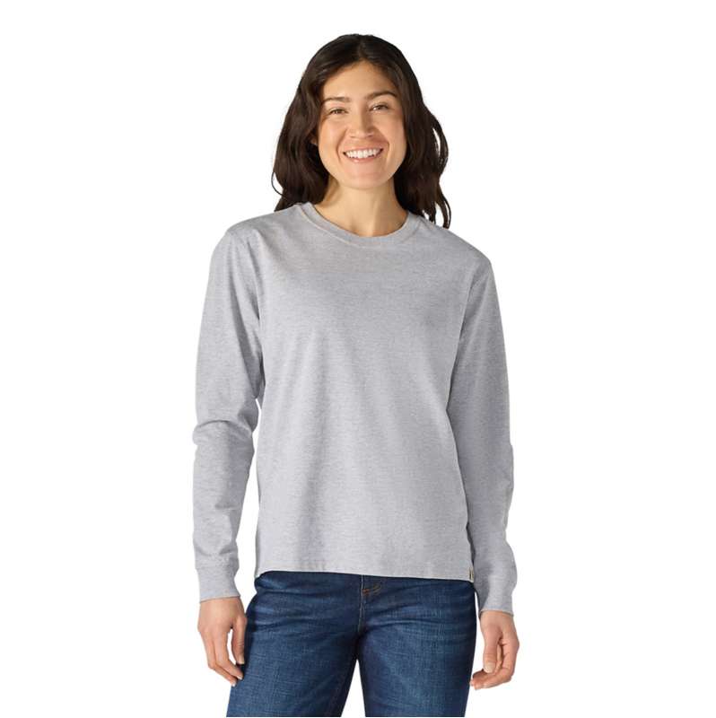 Carhartt  Heather Gray Women's Irvine Loose LS Logo T-Shirt