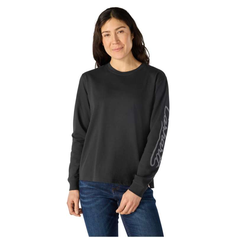 Carhartt  Black Women's Irvine Loose LS Logo T-Shirt