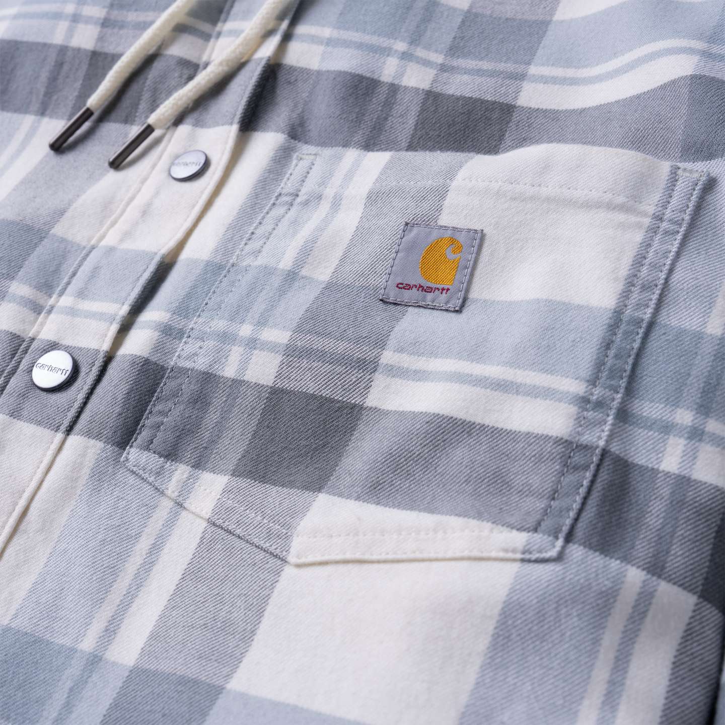 Женская рубашка Carhartt Hamilton Plaid Shirt Jac, цвет: Синий — фото 8