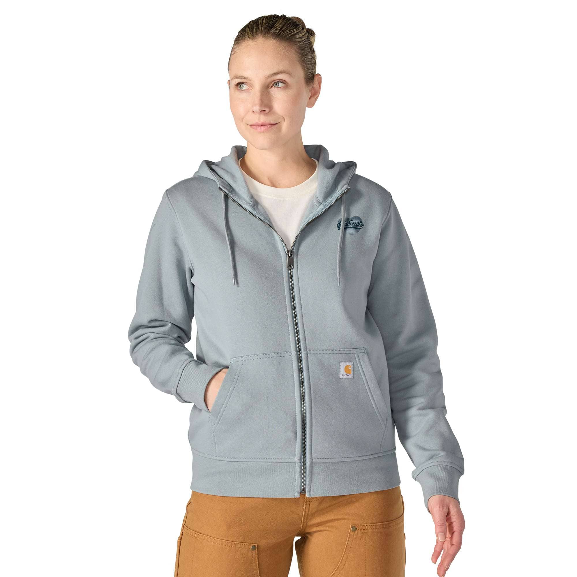 Carhartt Women's Marquette Heart Full-Zip Sweatshirt | Blue Cove | 3XL