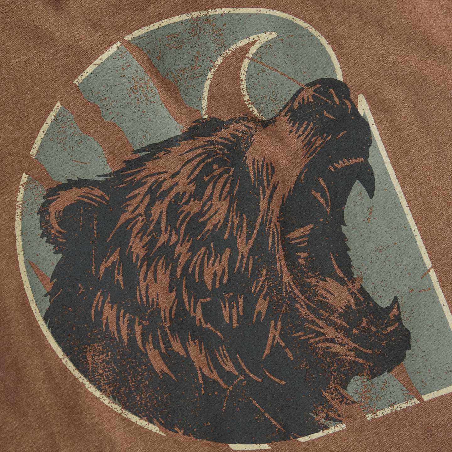 Мужская футболка Carhartt Irvine Relaxed Bear, цвет: Красный меланжевый — фото 7