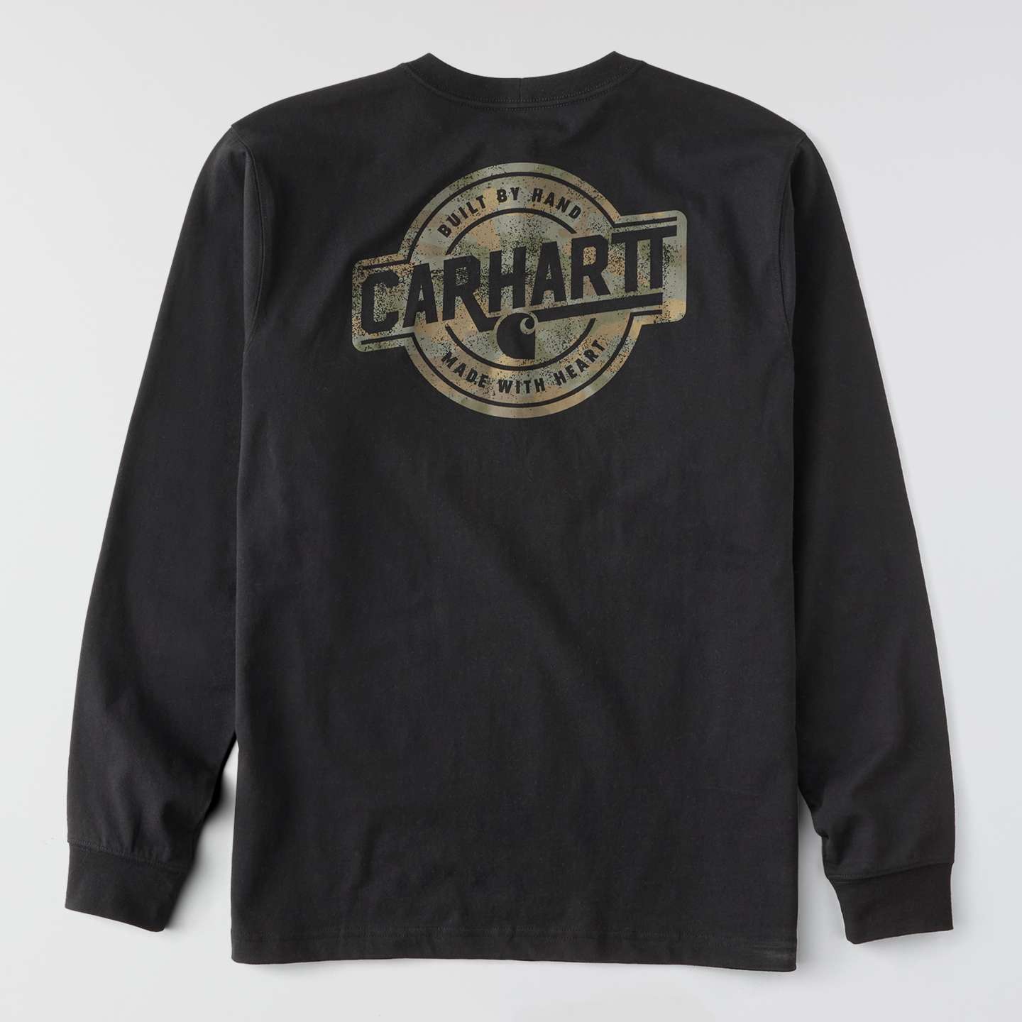 Мужская футболка Carhartt Irvine Relaxed Camo Badge, цвет: Чёрный — фото 9