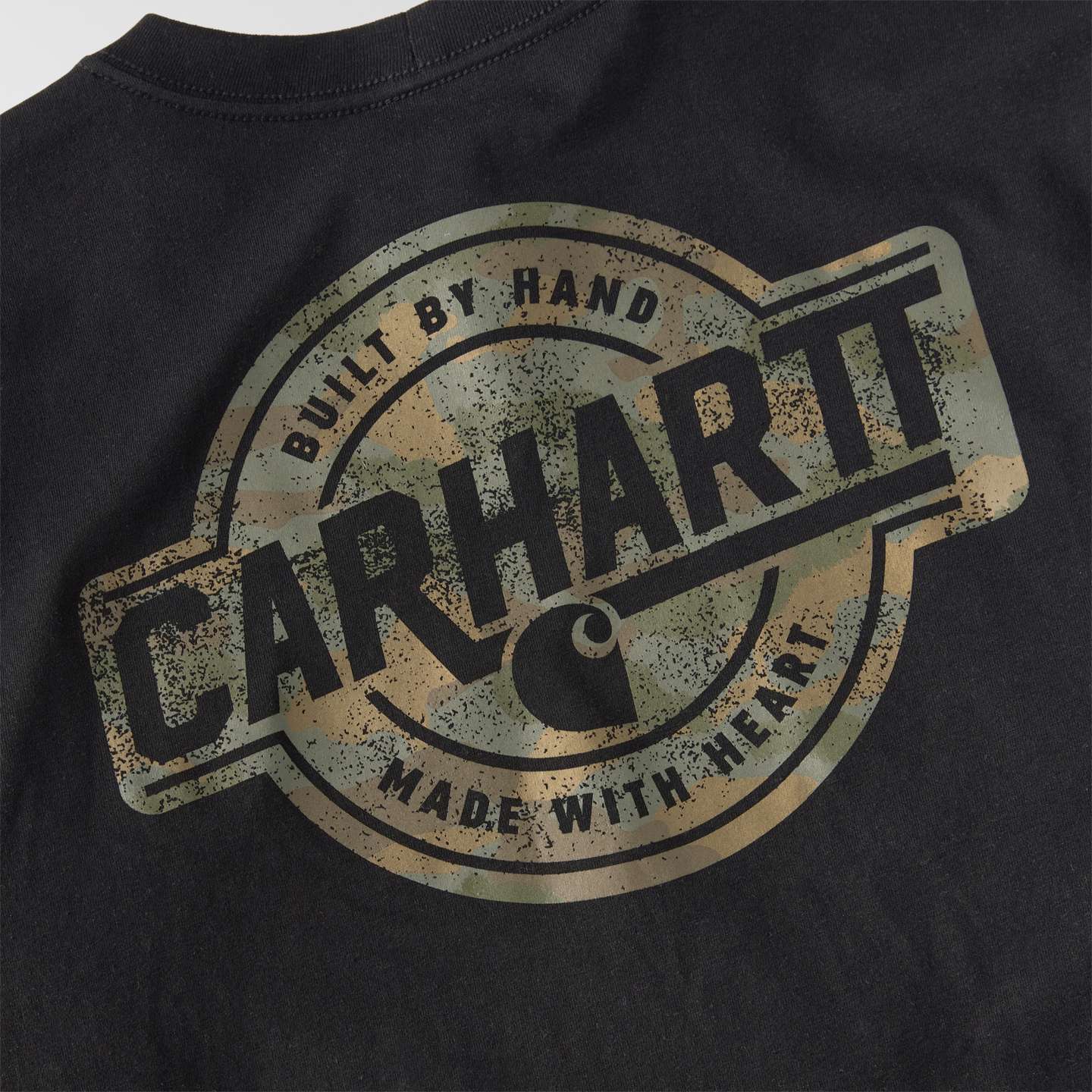 Мужская футболка Carhartt Irvine Relaxed Camo Badge, цвет: Чёрный — фото 7