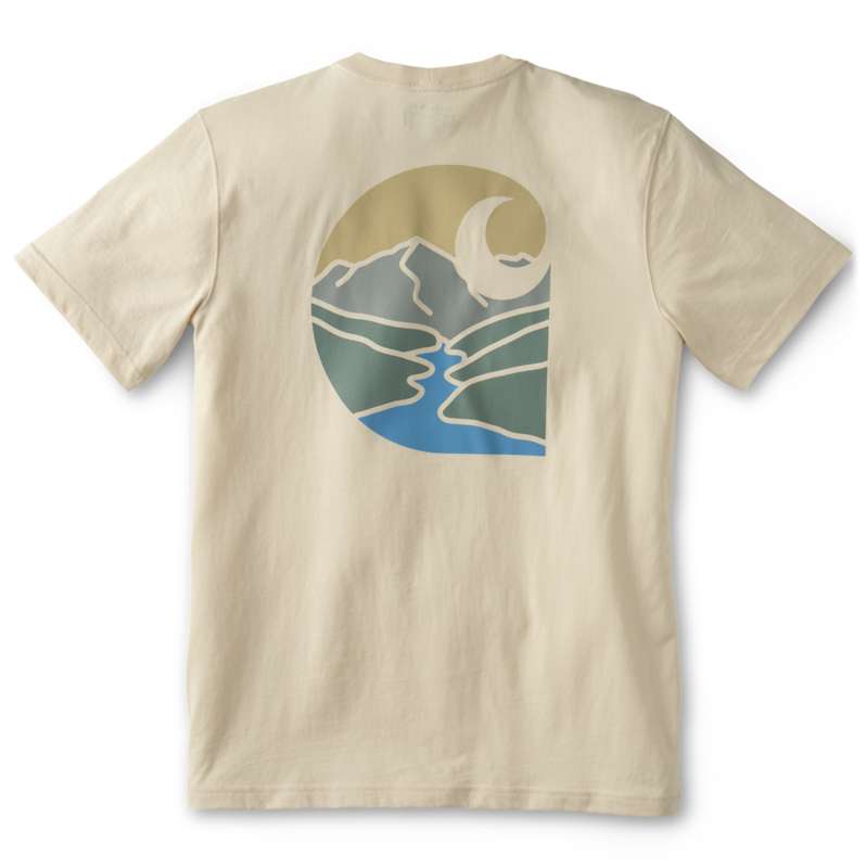 Carhartt  Oat Milk Irvine Relaxed Mountain River T-Shirt