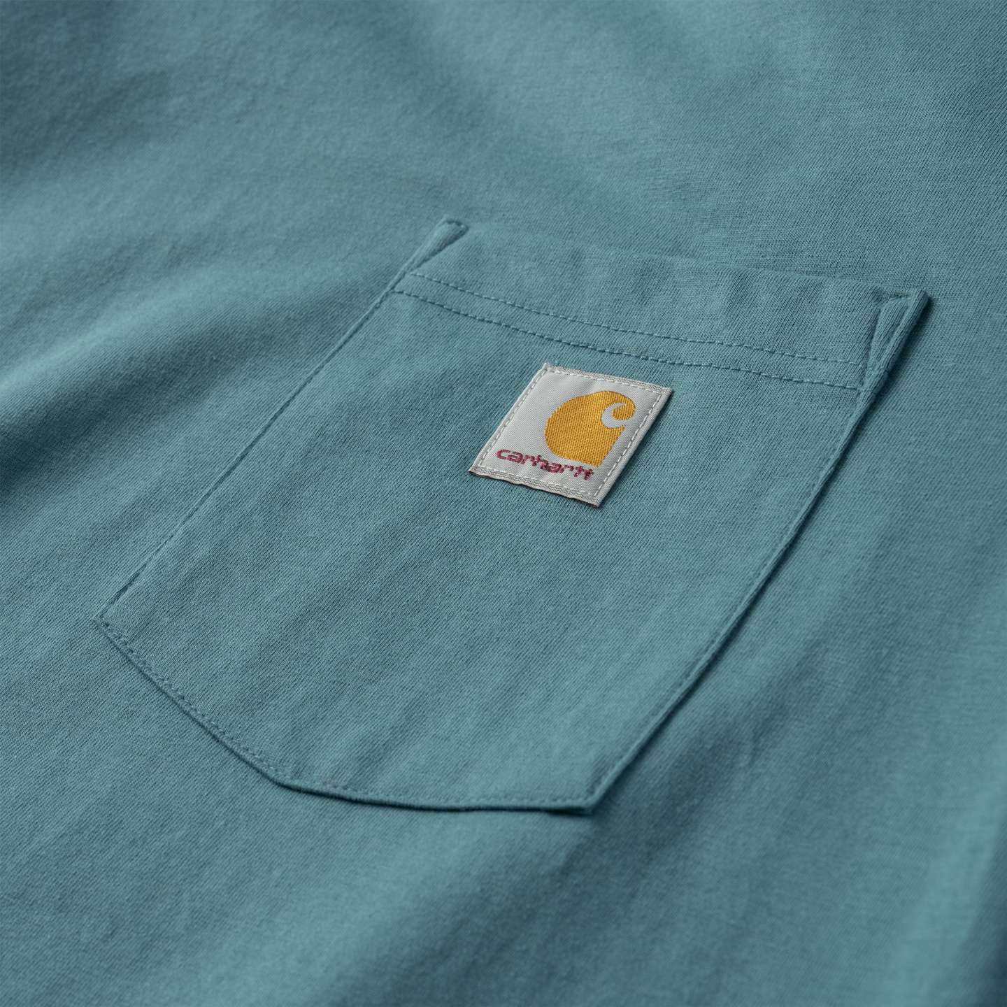 Мужская футболка Carhartt Irvine Relaxed Faded Stripe, цвет: Бирюзовый — фото 3