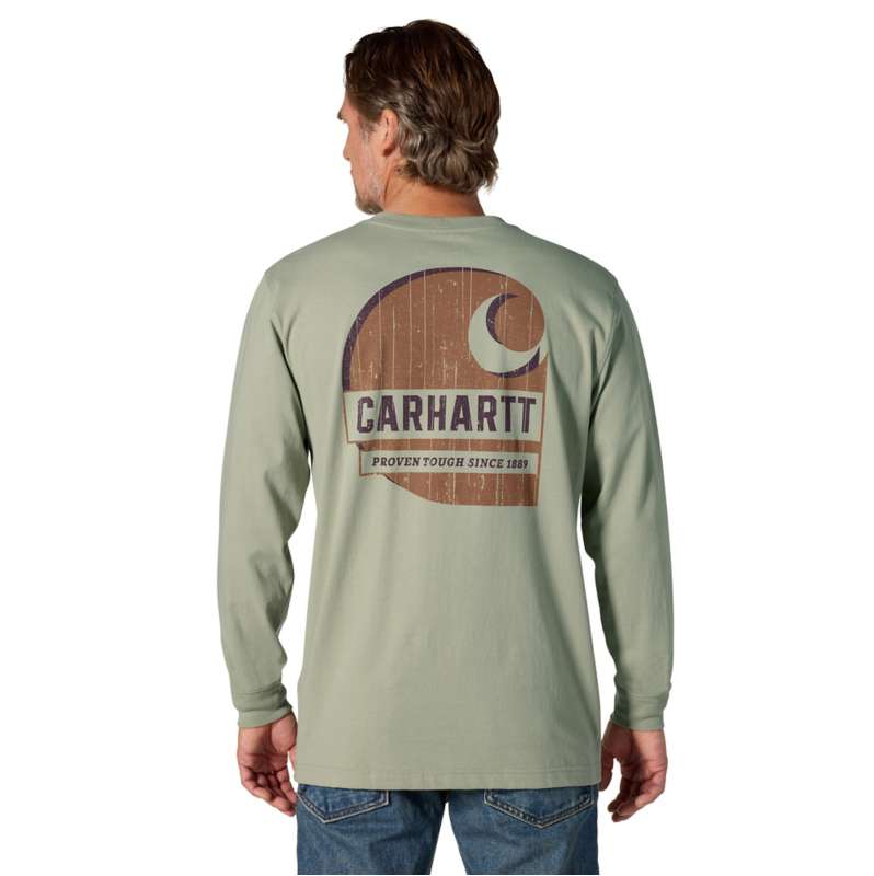 Carhartt  Faded Fatigue Irvine Relaxed Tough C Long Sleeve T-Shirt