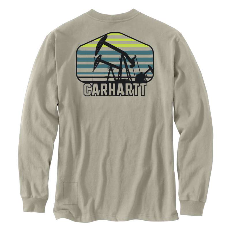 Carhartt  Greige FR Force Irvine Loose LS Oil Pump T-Shirt