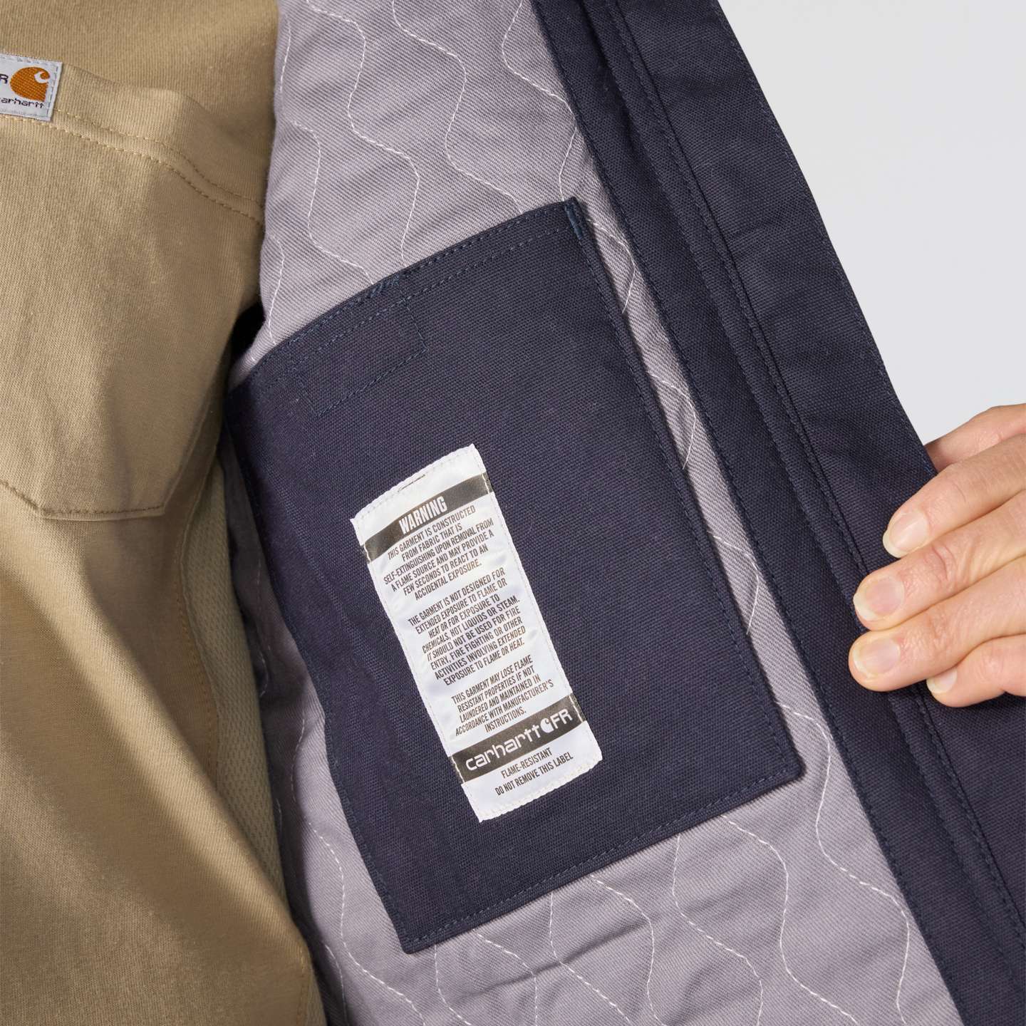 Женская куртка Carhartt FR Crawford Detroit, цвет: Тёмно-синий — фото 4