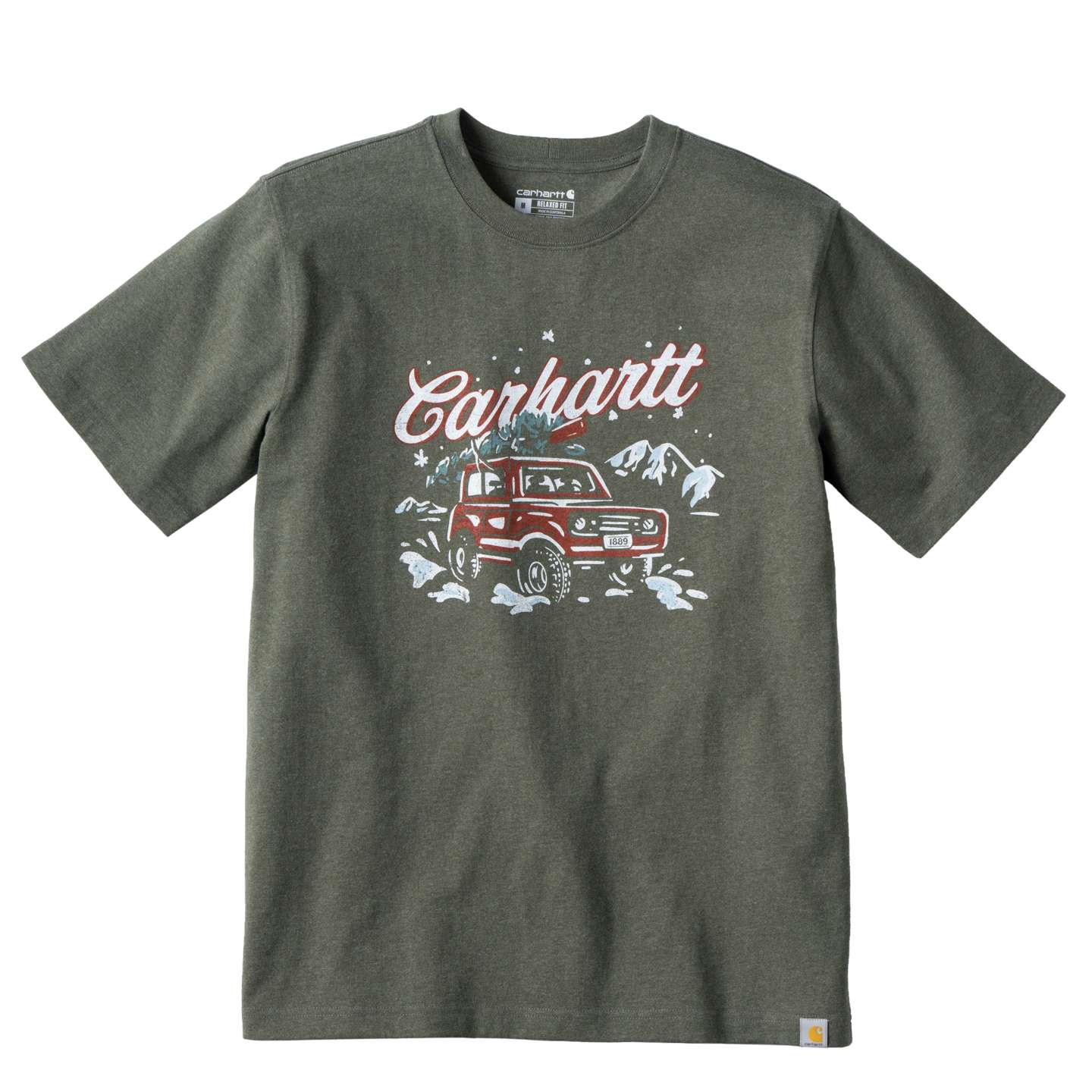 Мужская футболка Carhartt Dearborn Holiday, цвет: Меланжевый — фото 8