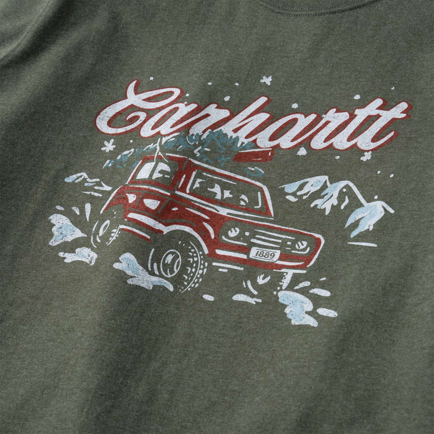 Мужская футболка Carhartt Dearborn Holiday, цвет: Меланжевый — фото 6