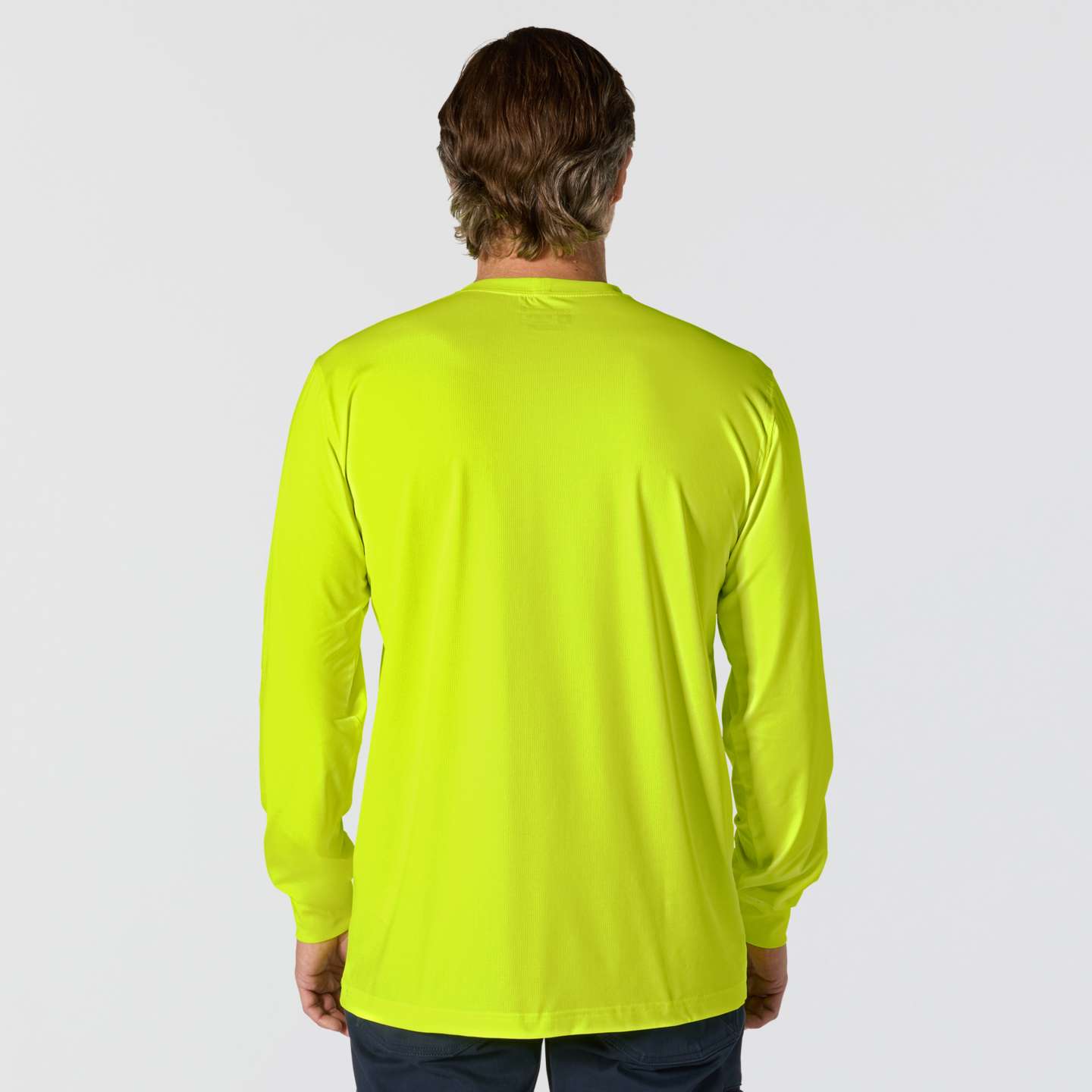 Мужская футболка Carhartt Force Relaxed Color Enhanced LS, цвет: Лаймовый — фото 5