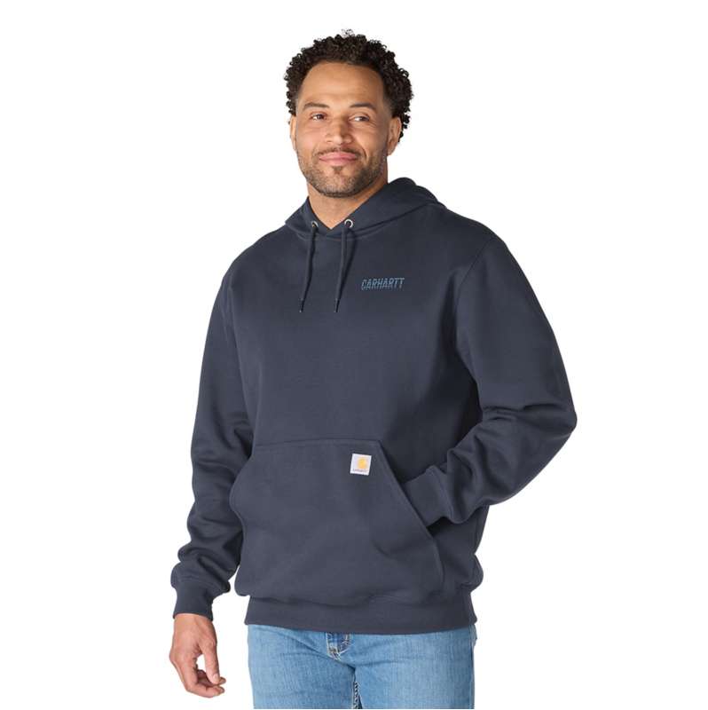 Carhartt  New Navy Paxton Logo Graphic Sweatshirt