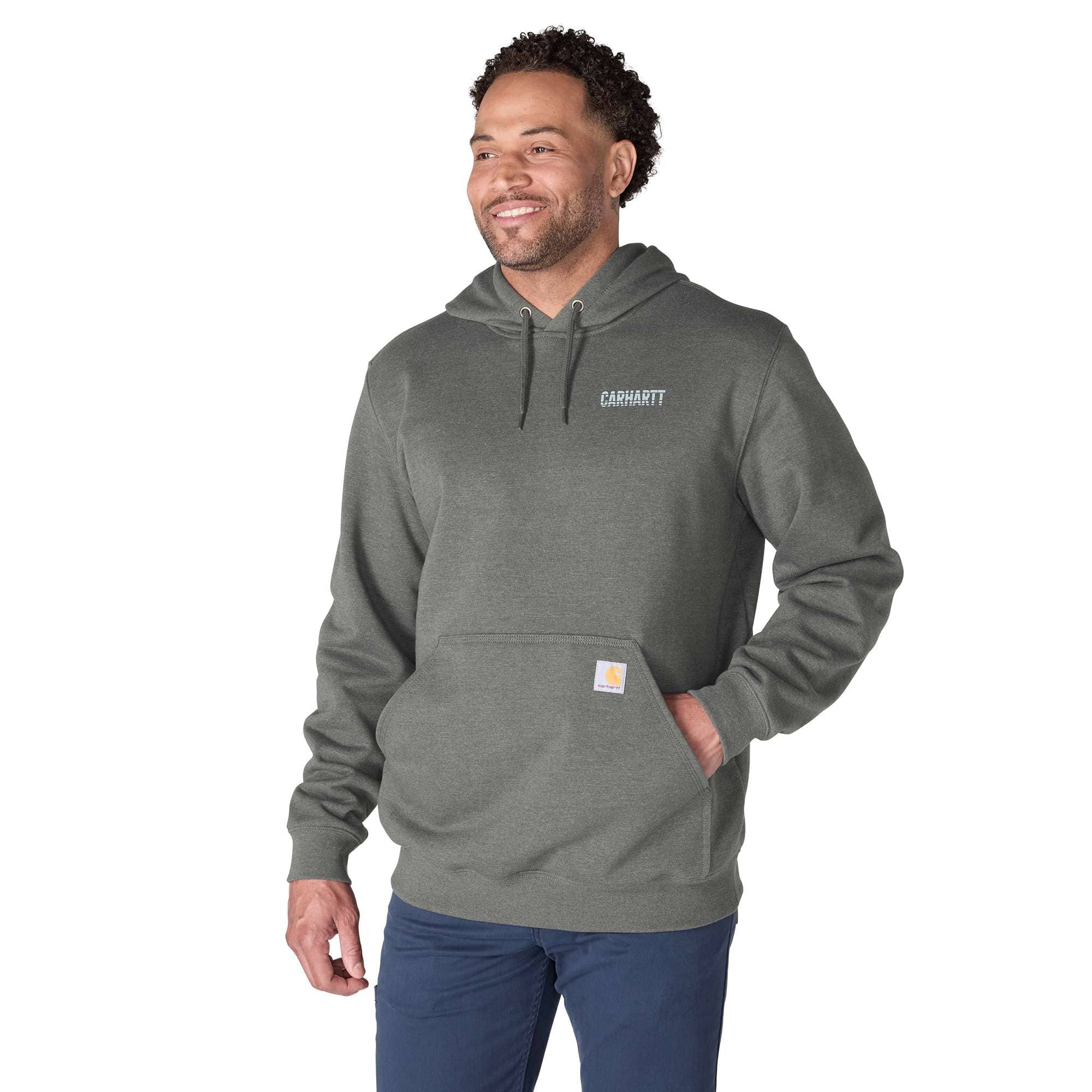 Carhartt Men's Paxton Logo Graphic Sweatshirt | Carbon Heather | Small