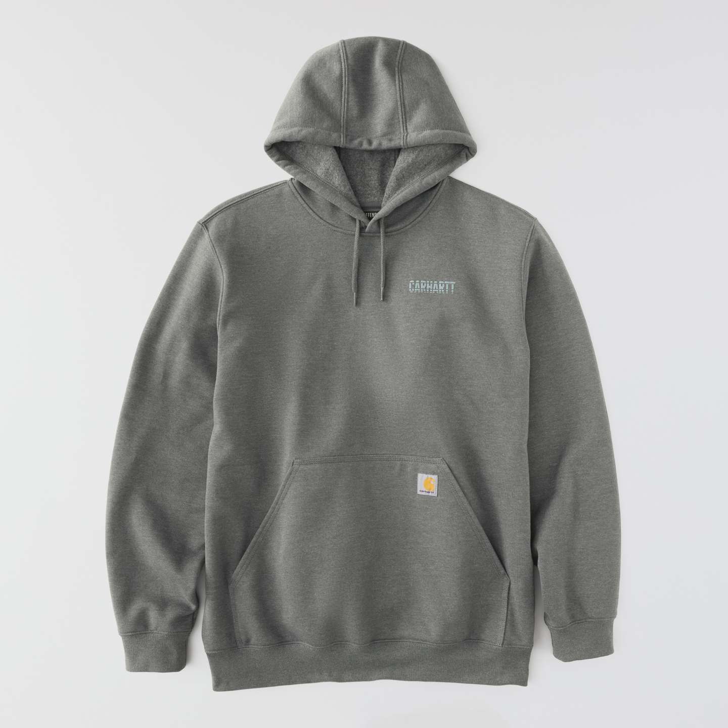 Мужская толстовка Carhartt Paxton Logo Graphic, цвет: Карбоновый меланжевый — фото 9