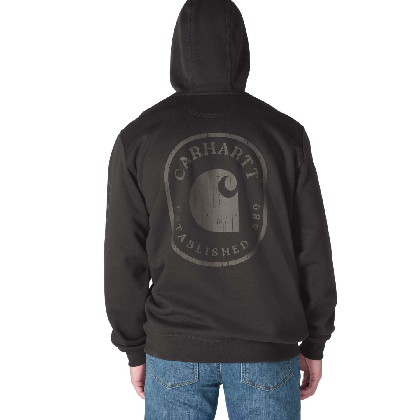 Мужская толстовка Carhartt Paxton 1889 Graphic, цвет: Чёрный — фото 1