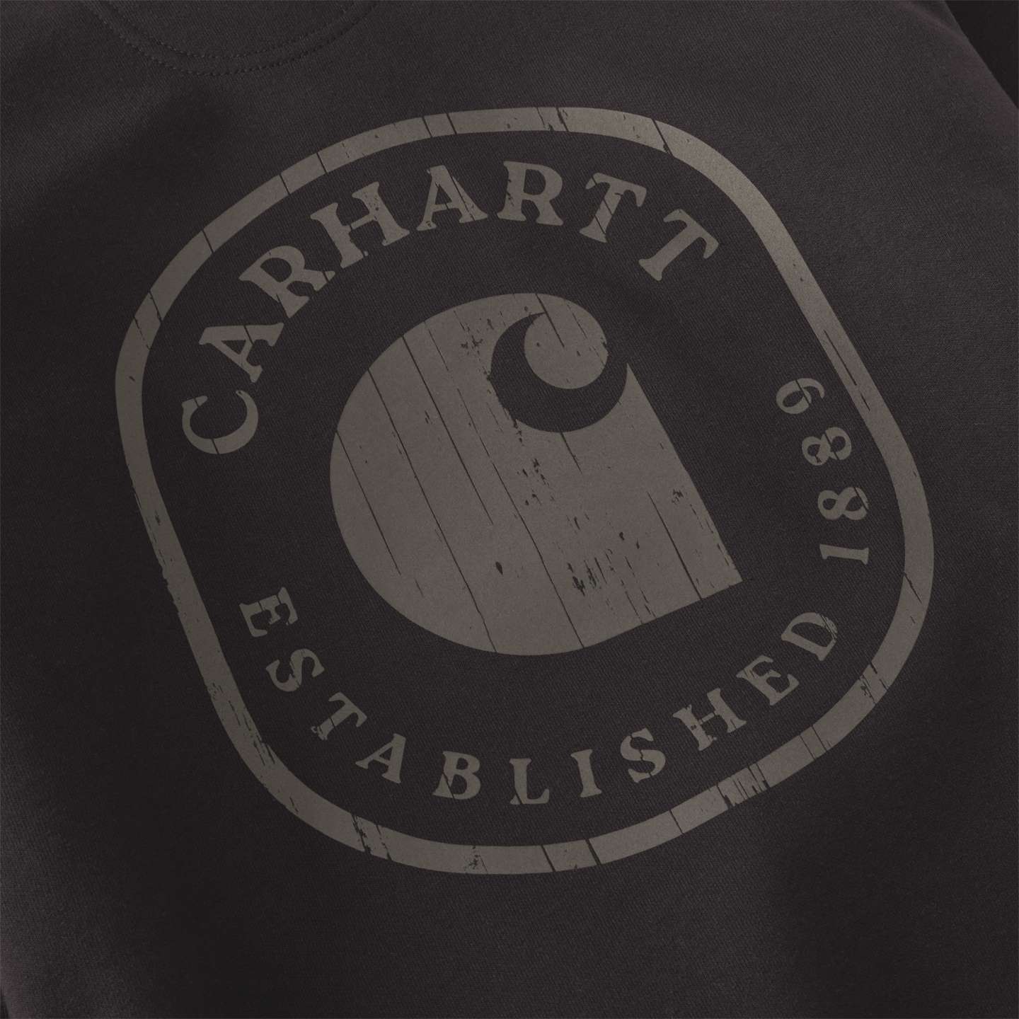 Мужская толстовка Carhartt Paxton 1889 Graphic, цвет: Чёрный — фото 8