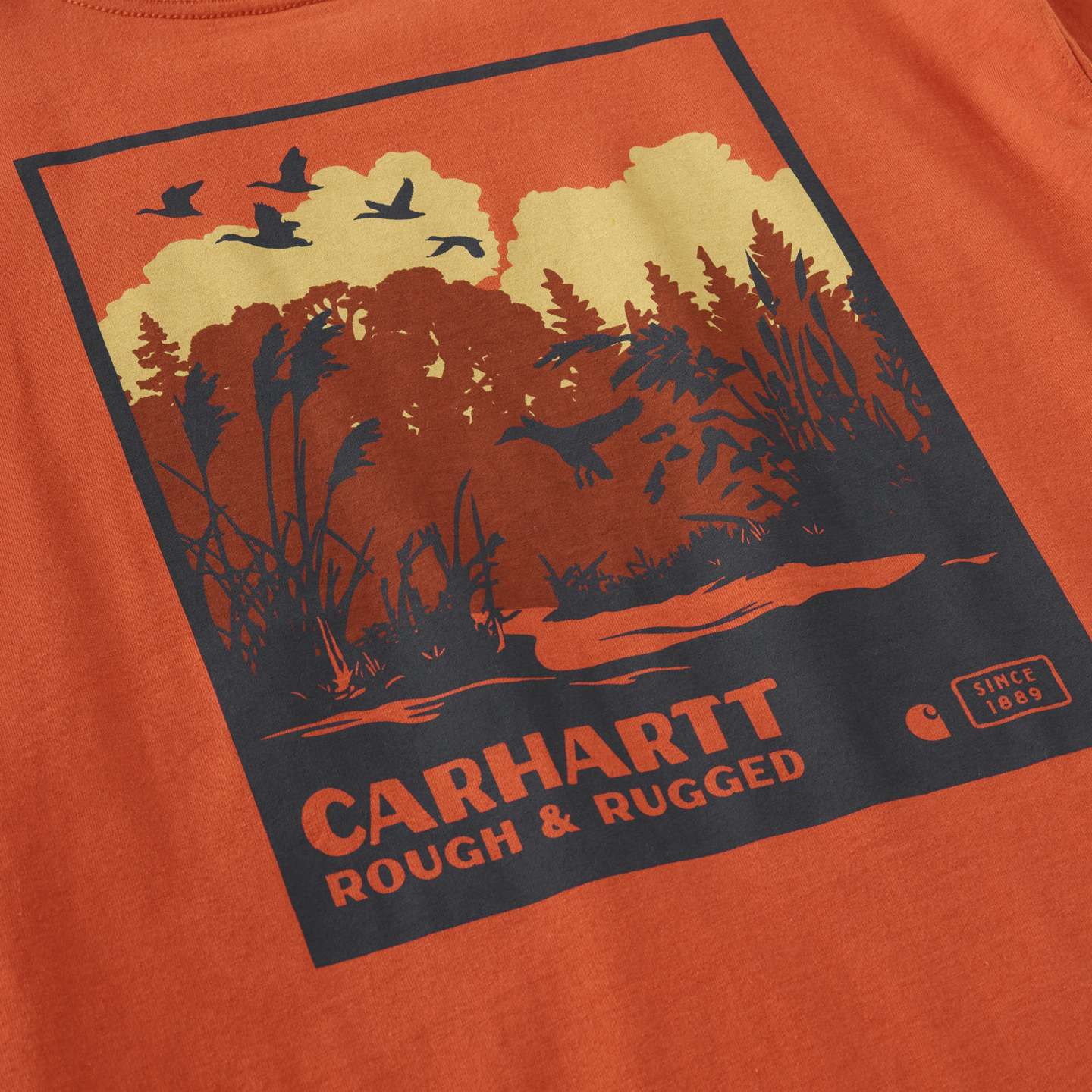 Мужская футболка Carhartt Irvine Relaxed Ducks, цвет: Красный — фото 7