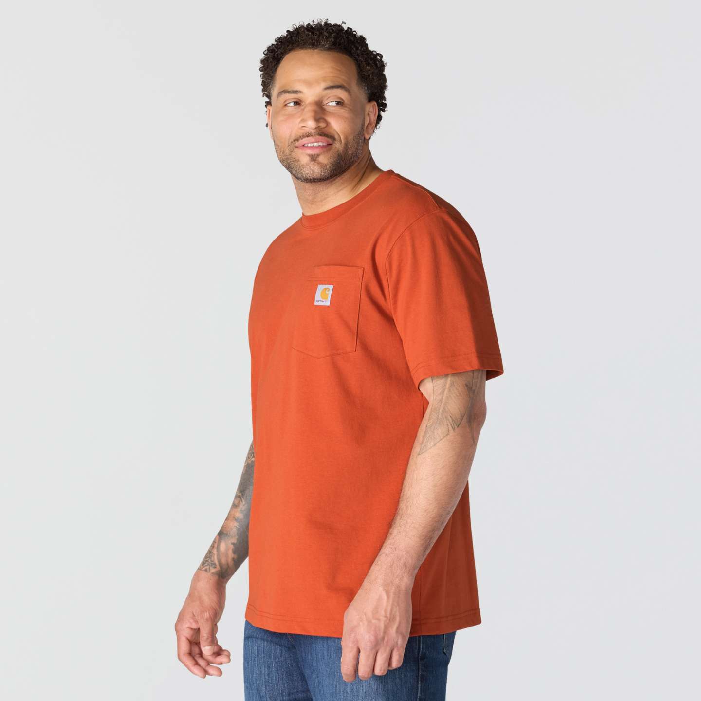 Мужская футболка Carhartt Irvine Relaxed Ducks, цвет: Красный — фото 5