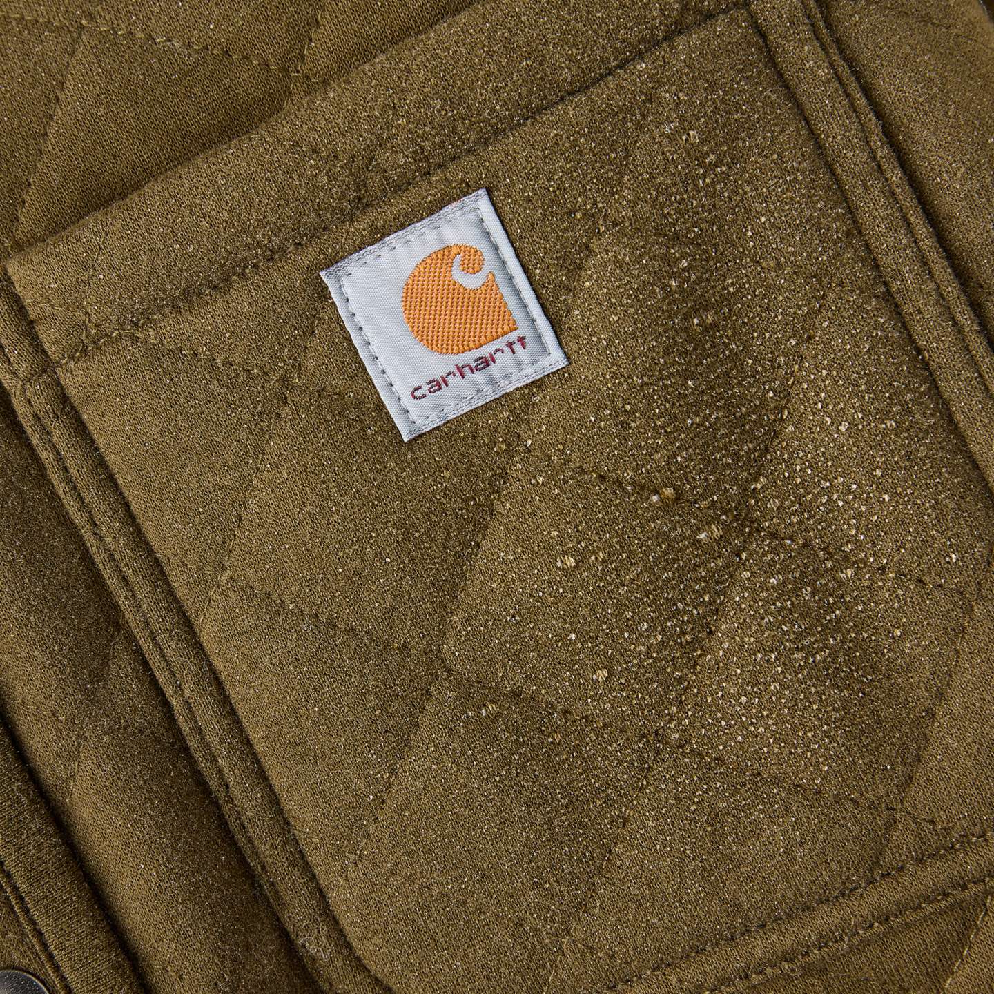 Женская рубашка Carhartt Paxton Quilted Shirt Jac, цвет: Burnished Logs — фото 7